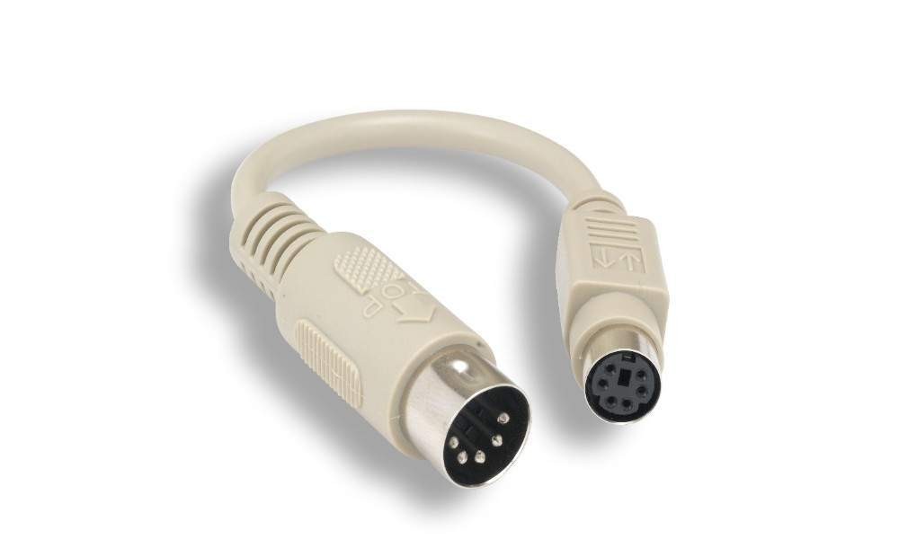 Keyboard Adapter PS2 to AT MINIDIN6-Female to DIN5-Male