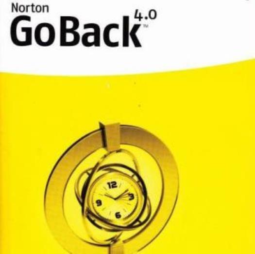 Norton GoBack 4.0 PC CD return hard drive back previous state restore feature