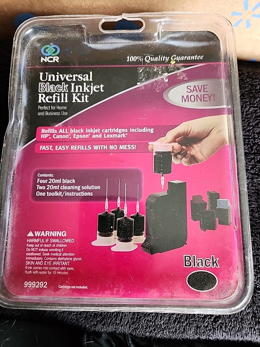 Universal BlackInkjet Refil Kit