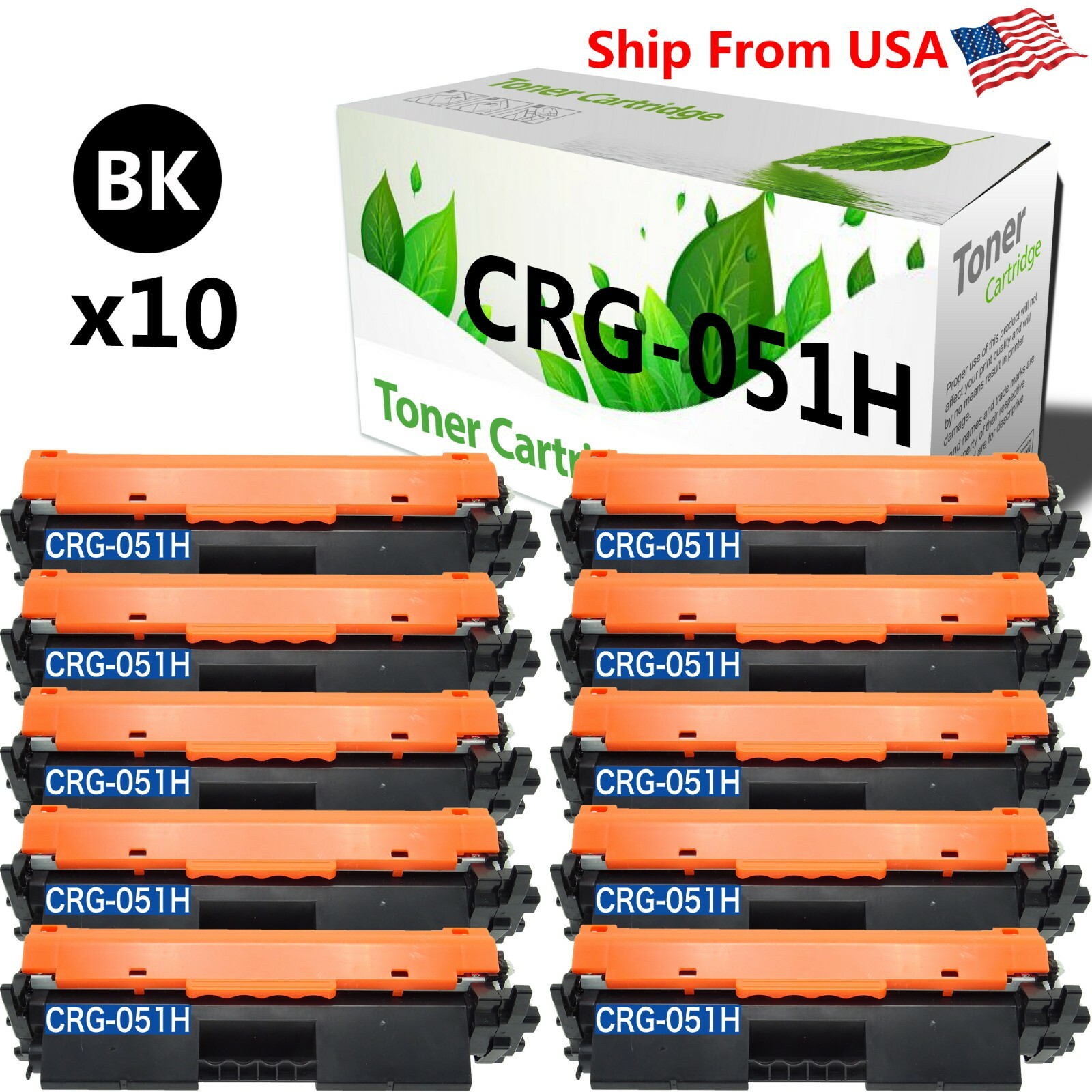 10PK CRG051H Toner Cartridge 051H for imageCLASS MF264dw MF269dw