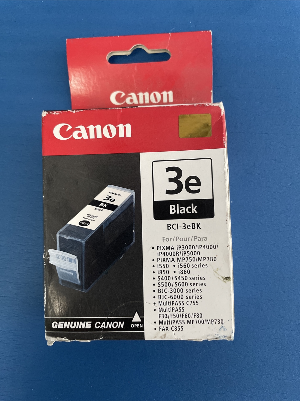  Canon BCI-3e BCI-3ebk BK Black Ink GENUINE NEW