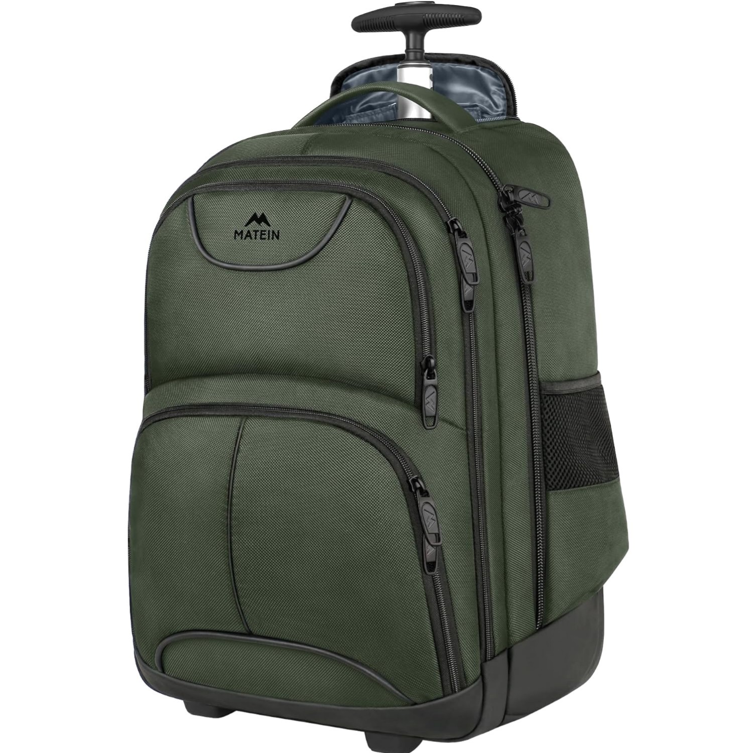 Versatile 36L Wheeled Laptop Backpack – Adjustable Handle & Laptop Compartment