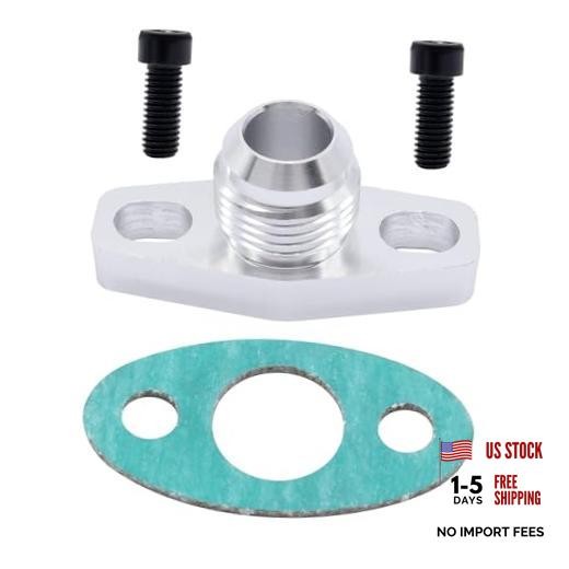 RACING Turbo Oil Return Drain Flange Adapter Kit | Compatible With Garrett AN10