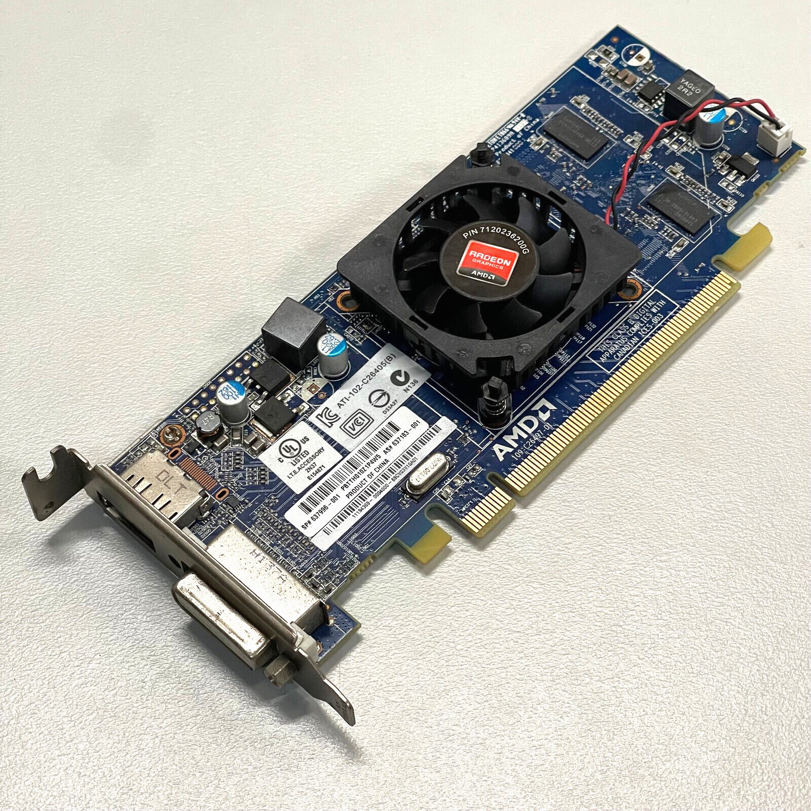 AMD Radeon HD 6450 512MB DDR3 PCIe Graphics DVI + DP 109-C26497-01 637996-001