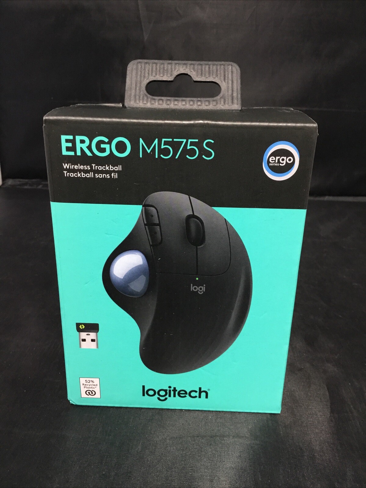 Authentic Logitech Ergo M575S Wireless Bluetooth Trackball Mouse (BLACK) NEW