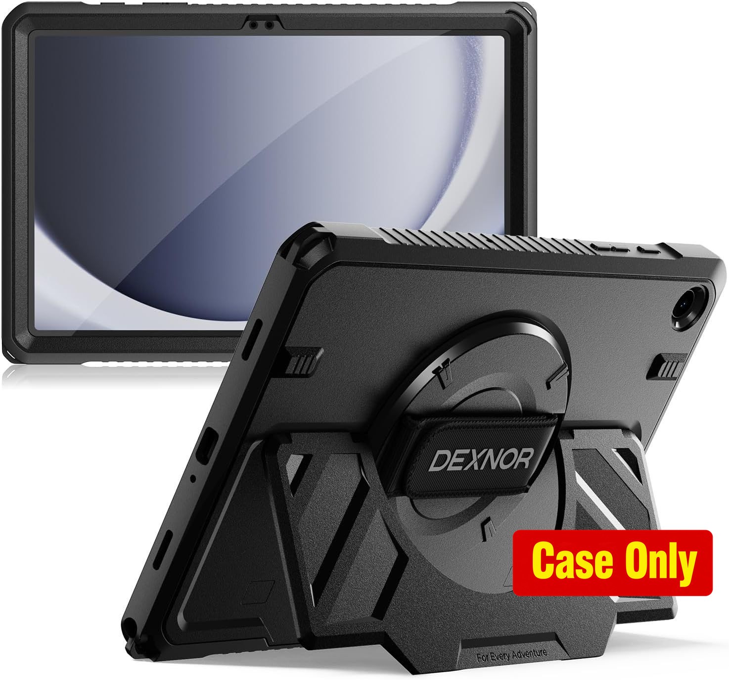 Tablet Case for Galaxy Tab A9+5G Plus 11", Rugged, Extra-Wide Stand