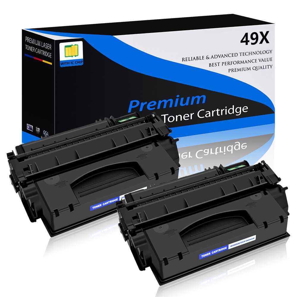 2PK Q5949X 49X High Yield Toner Compatible for HP LaserJet 1320nw 1320t 1320tn