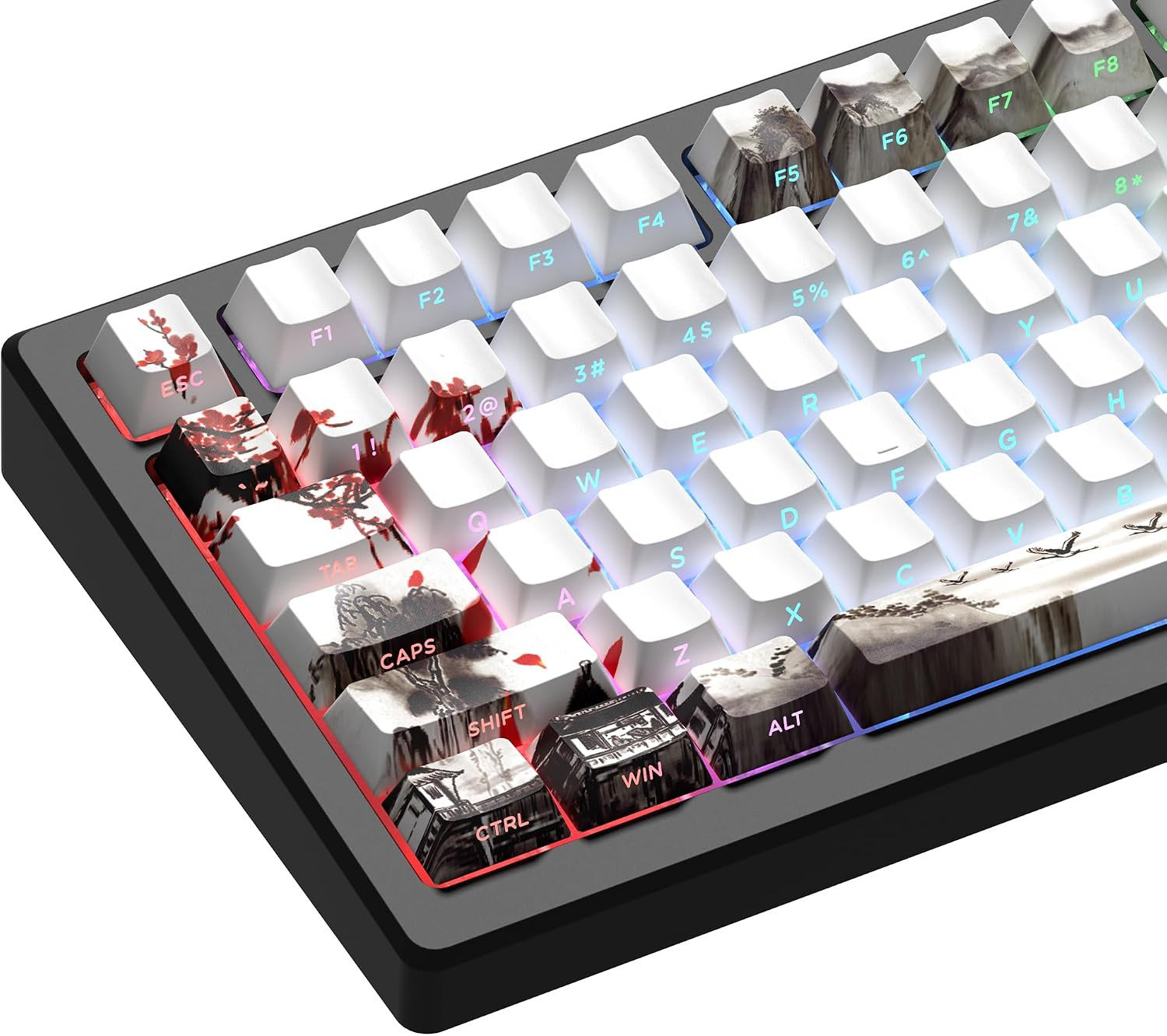 XVX PBT Keycaps, Custom Keyboard Keycaps 60 75 100 Percent, Shine