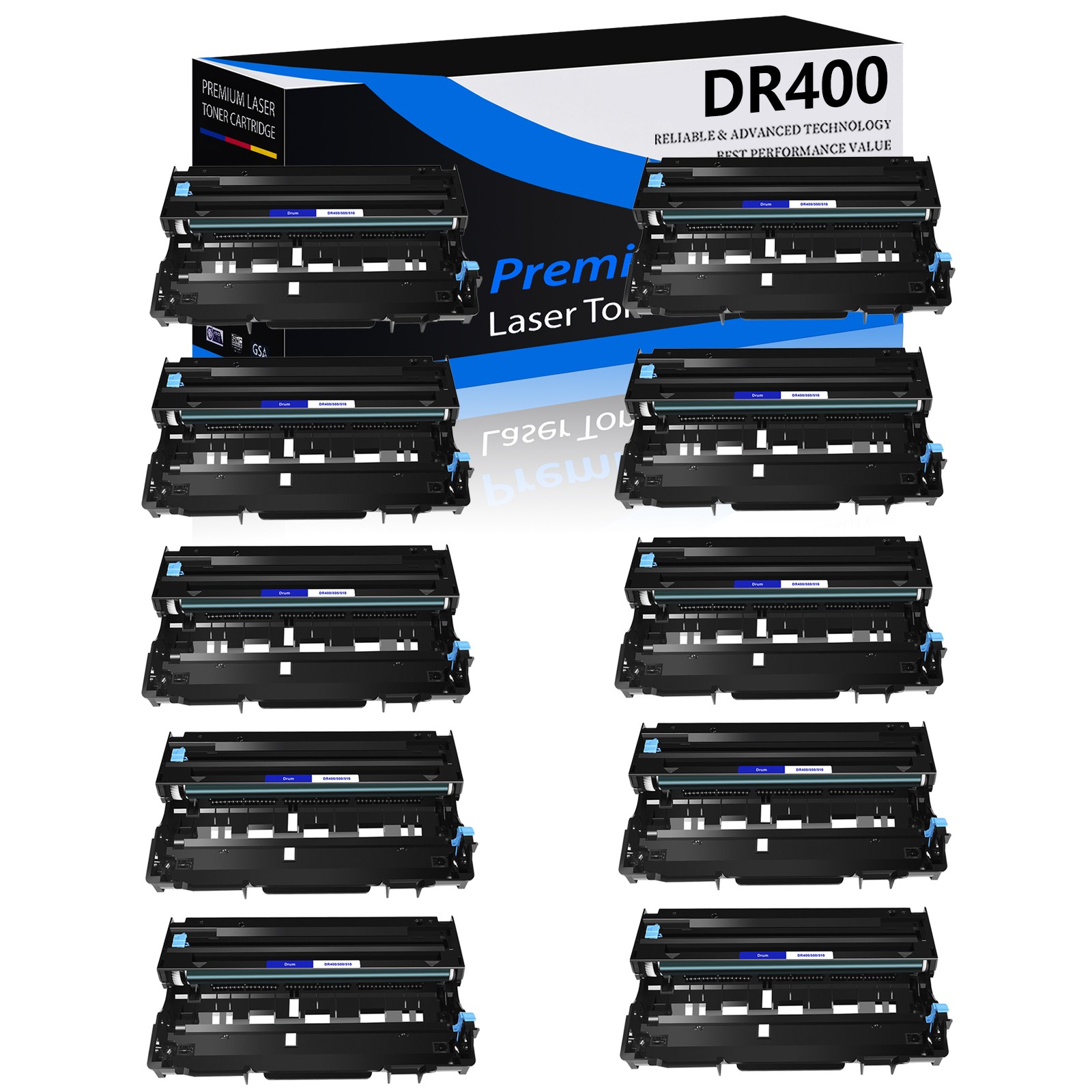 10PK High Yield DR400 Drum Unit for Brother DR-400 HL-1435 HL-1440 HL-1450