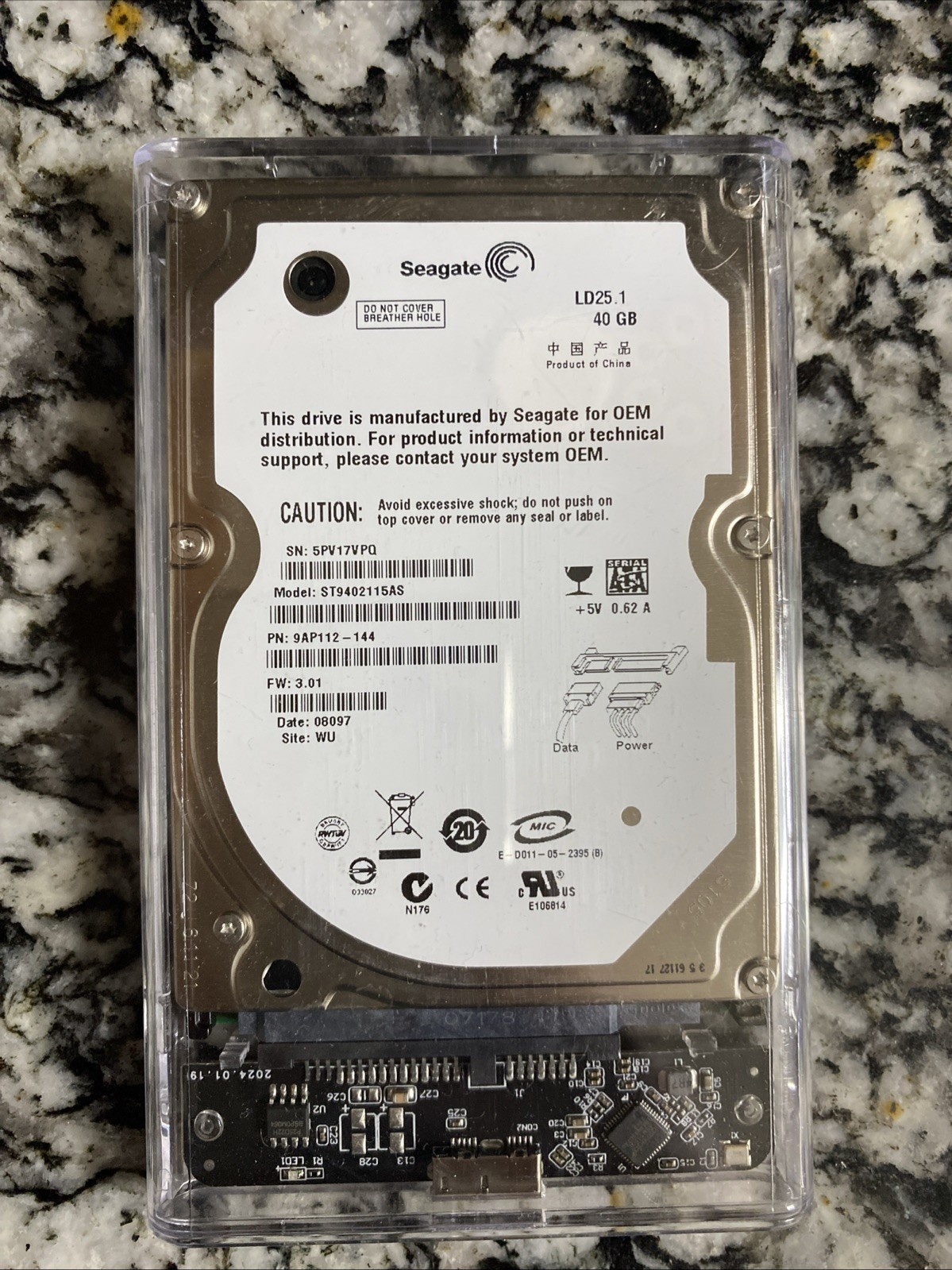Seagate 40GB  2.5" HDD
