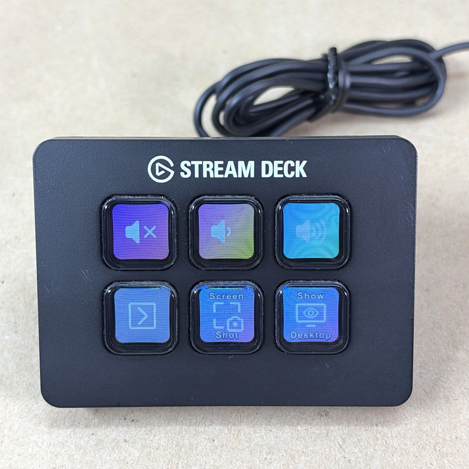 Elgato Stream Deck Mini 6 Key LCD Macro Controller 20GAI9901 Tested Works