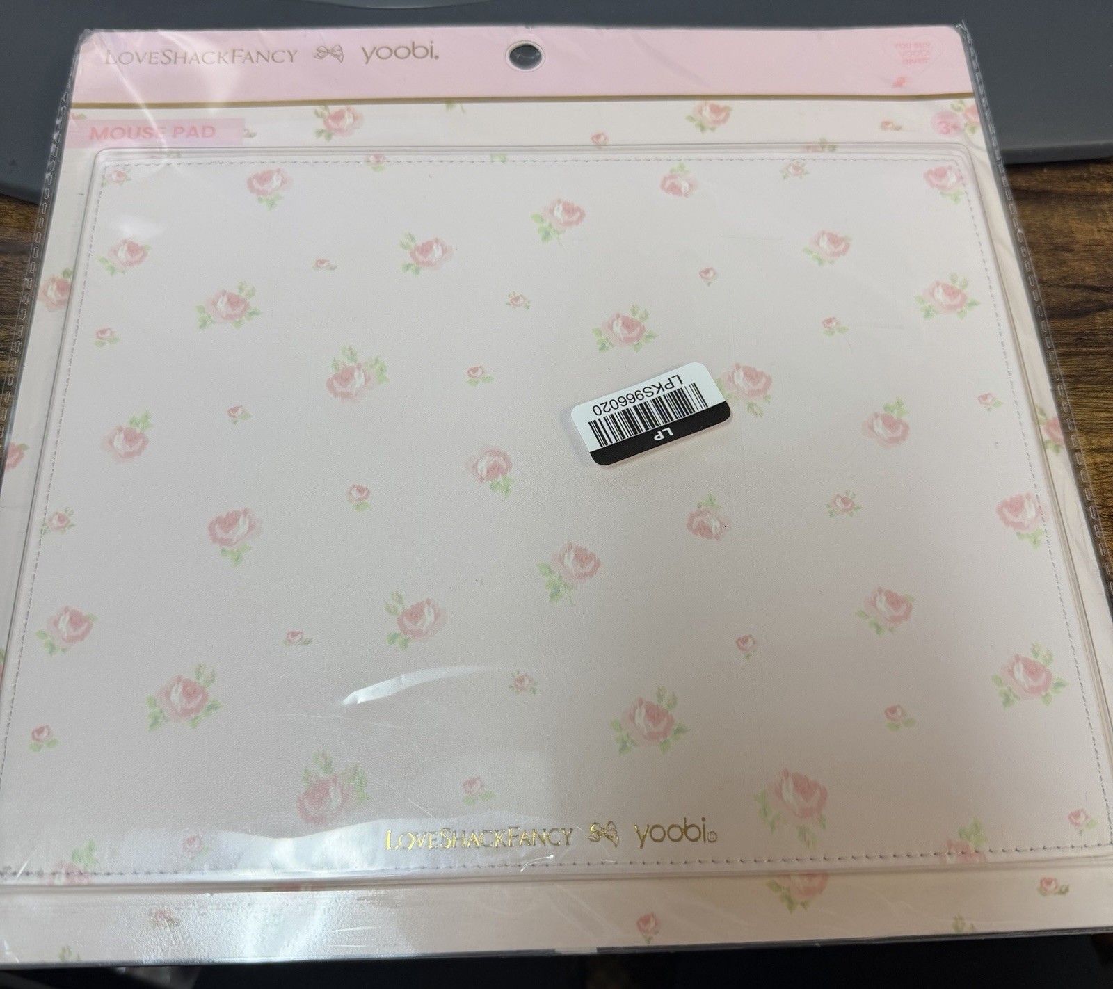 LoveShackFancy x Target - Yoobi Blooming Heirloom Mouse Pad Strawberry Macaroon