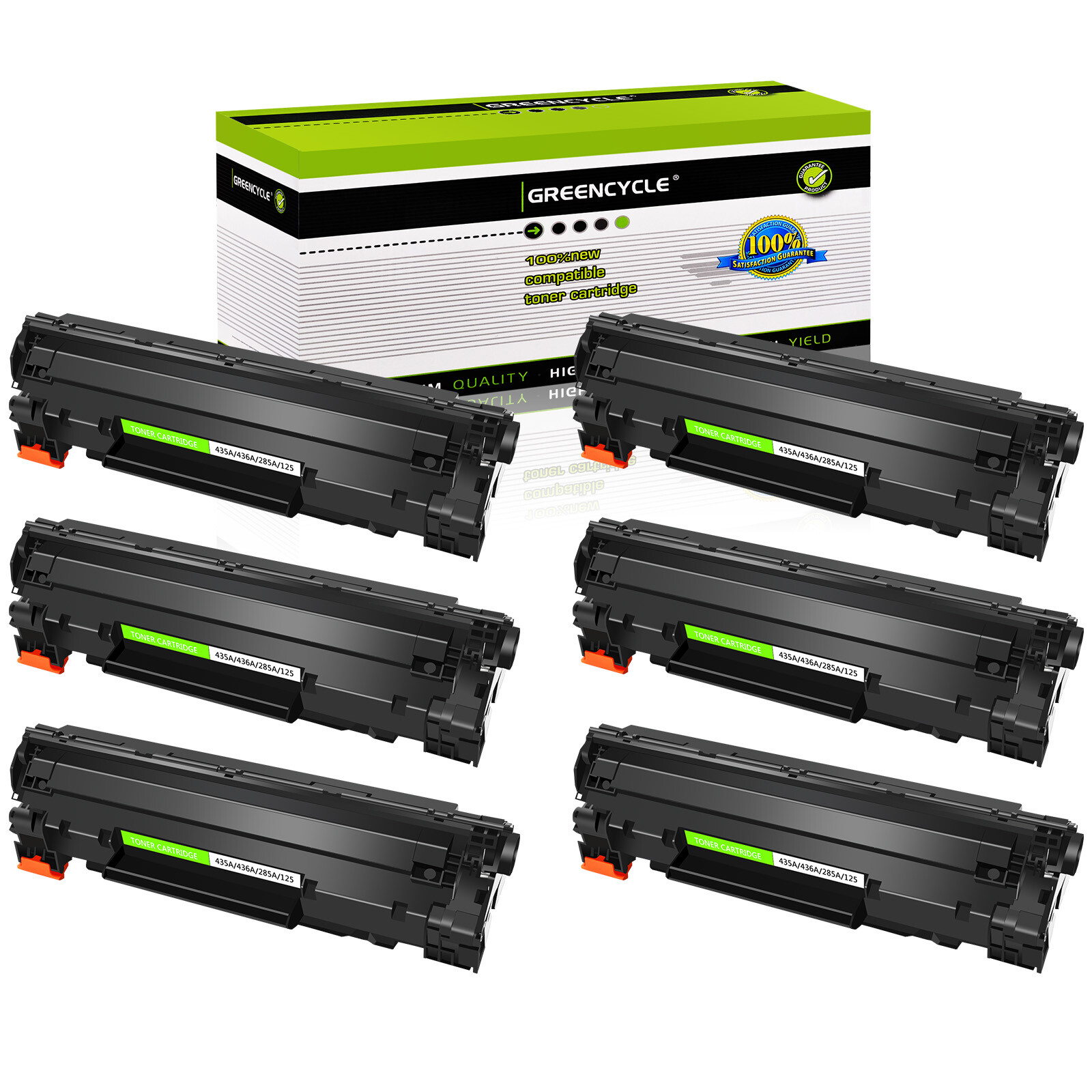 6PK CE285A 85A Toner Cartridge Compatible with HP Laserjet Pro M1136 M1137 M1138