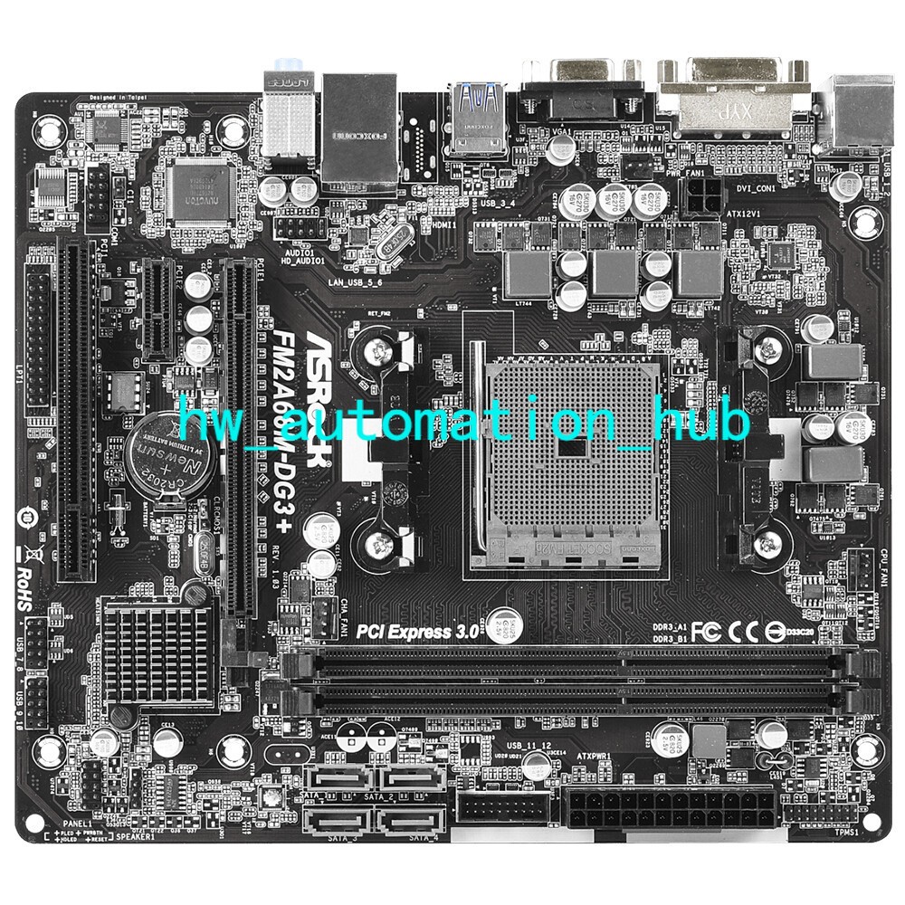 ASRock FM2A68M-DG3+ FM2+/FM2 Micro ATX DDR3 Motherboard