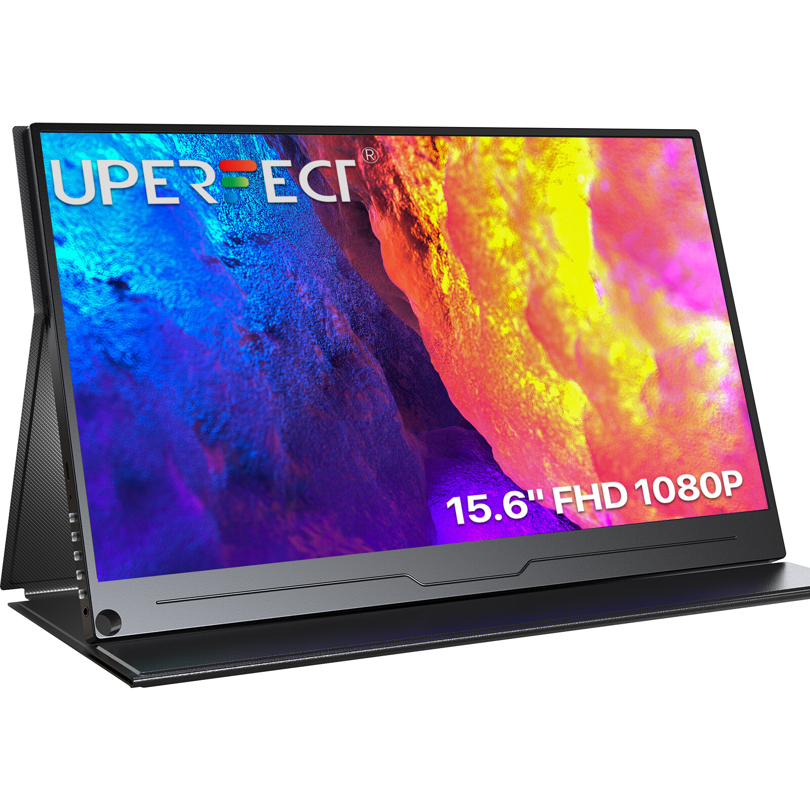 UPERFECT 15.6" 1920x1080 Portable Monitor PC Gaming Screen USB C HDMI Used