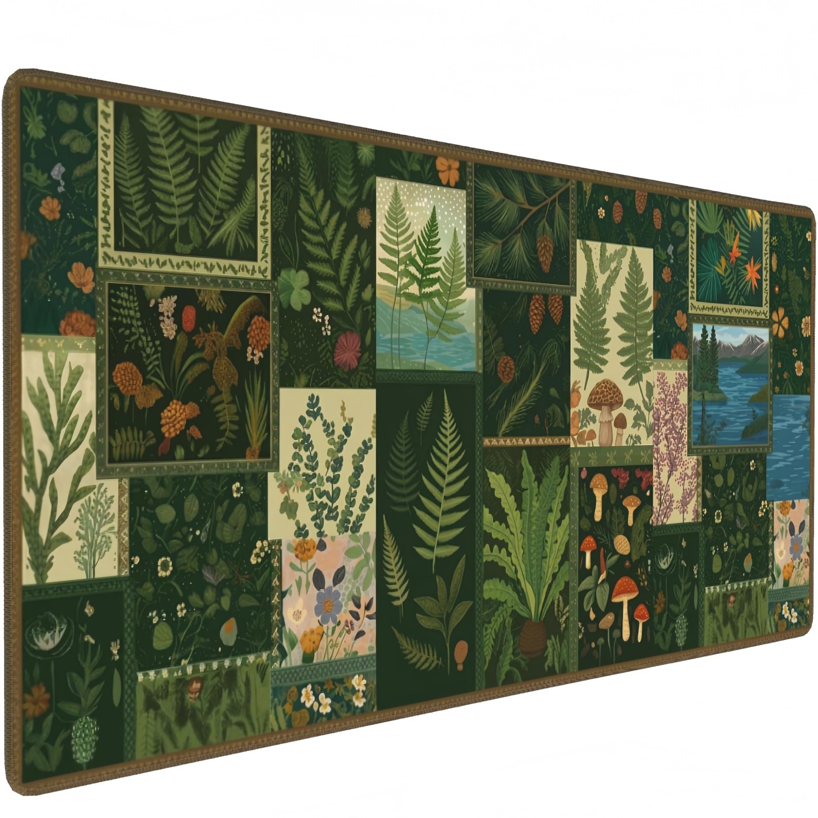 CONCISE Forest Botanical Collage Desk Mat XL Mouse Pad