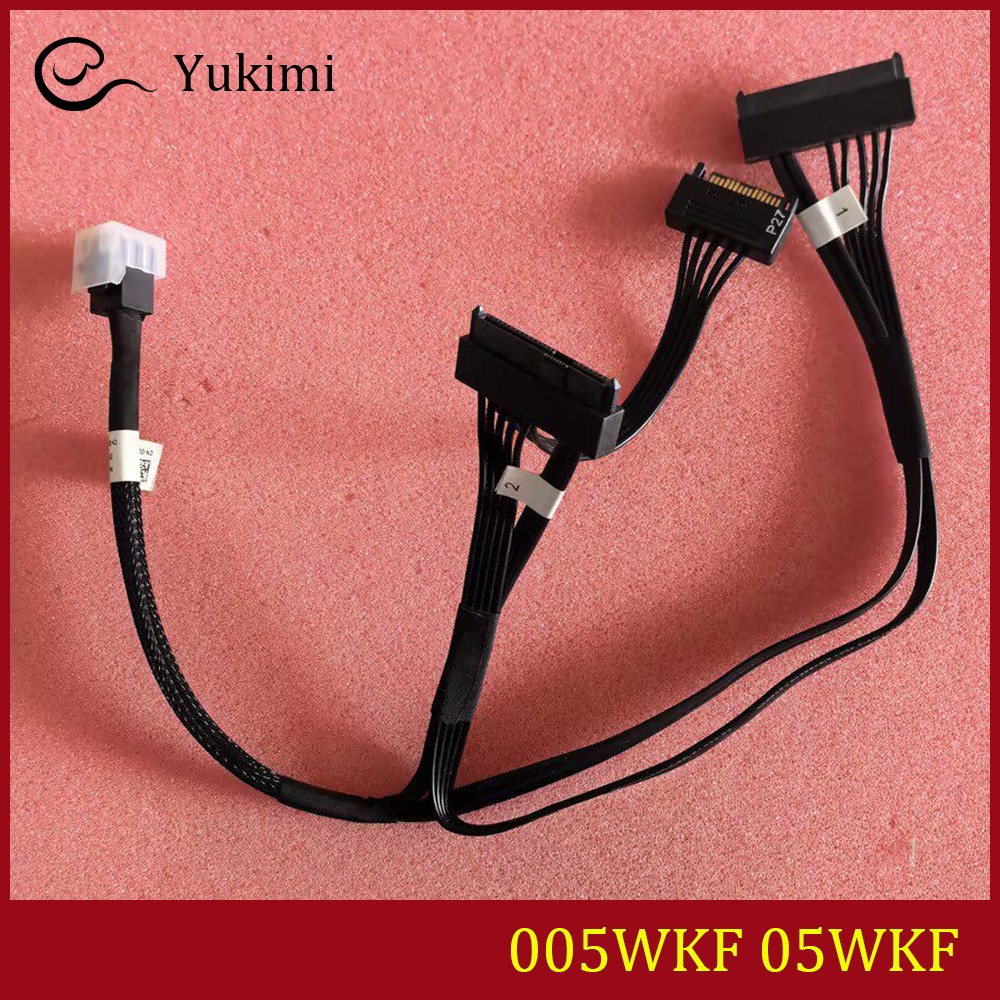 005WKF FOR DELL PowerEdge T7920 Black Flex Bay Mini SAS to x2 SAS SATA Cable