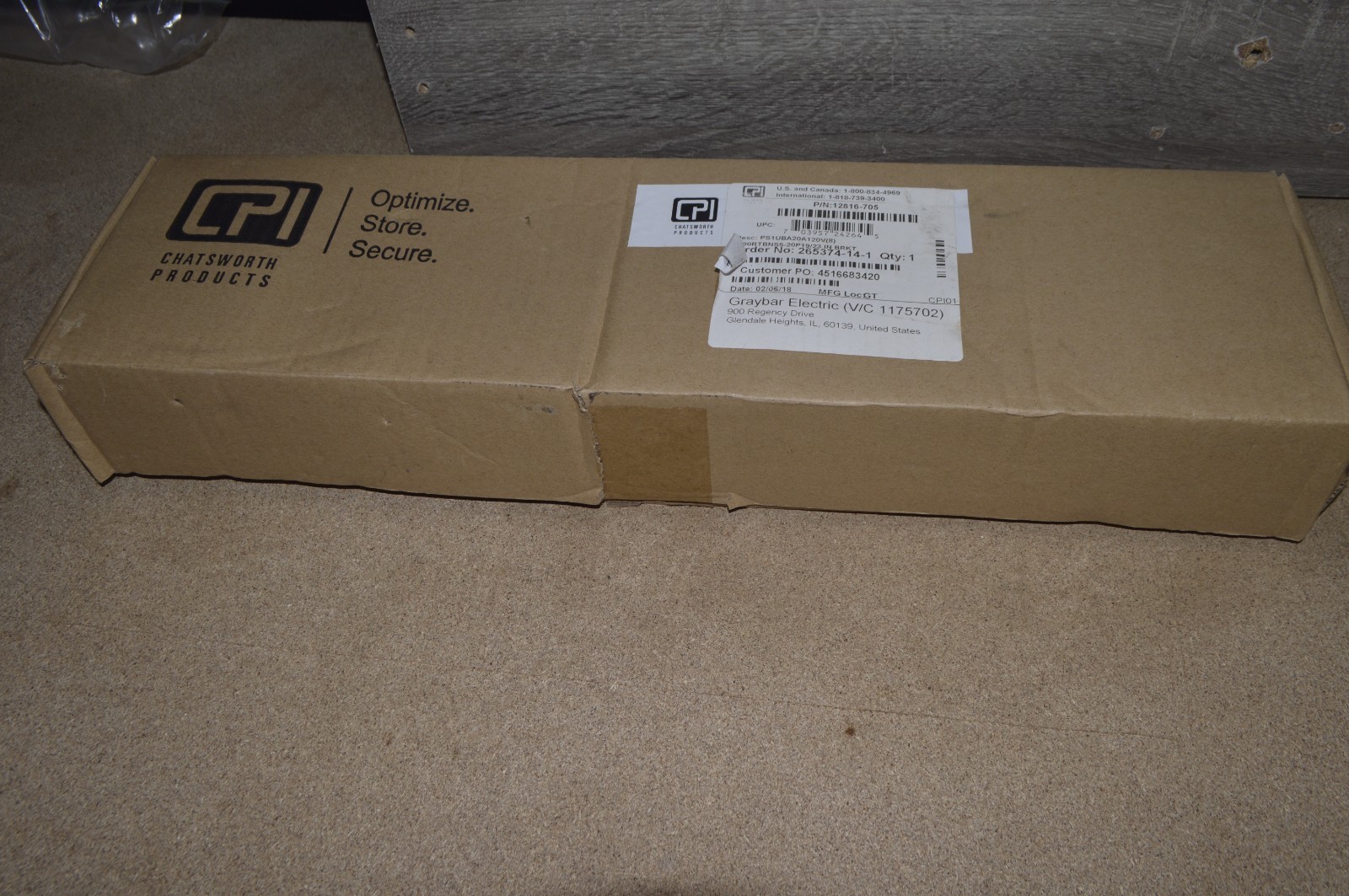 CPI Chatsworth 025-907005-028 Rack PDU Power Distribution Unit 16A 2000W