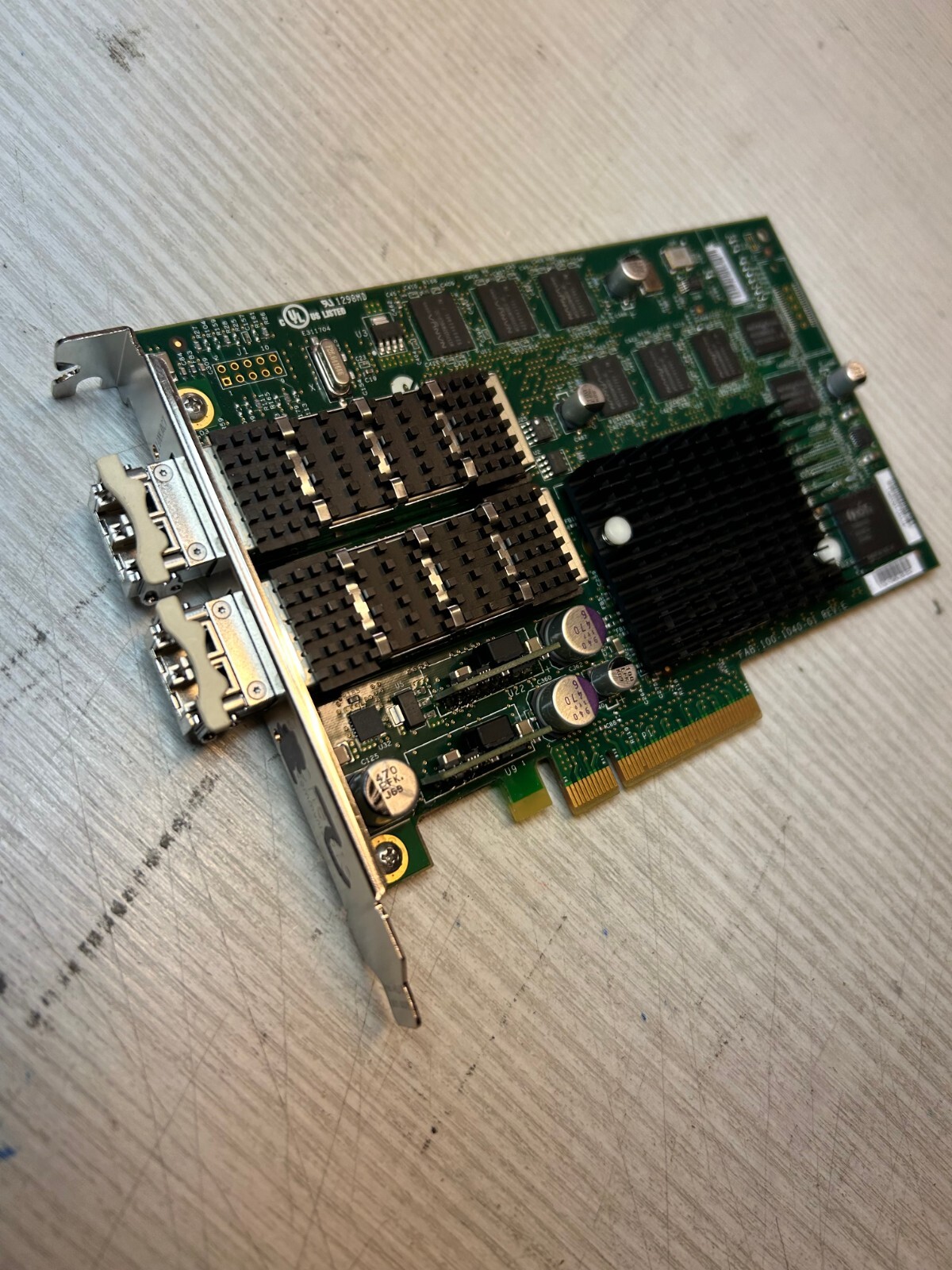NetApp Chelsio Dual Port 10GbE FC PCIe 111-00293+A2 w/Transceivers