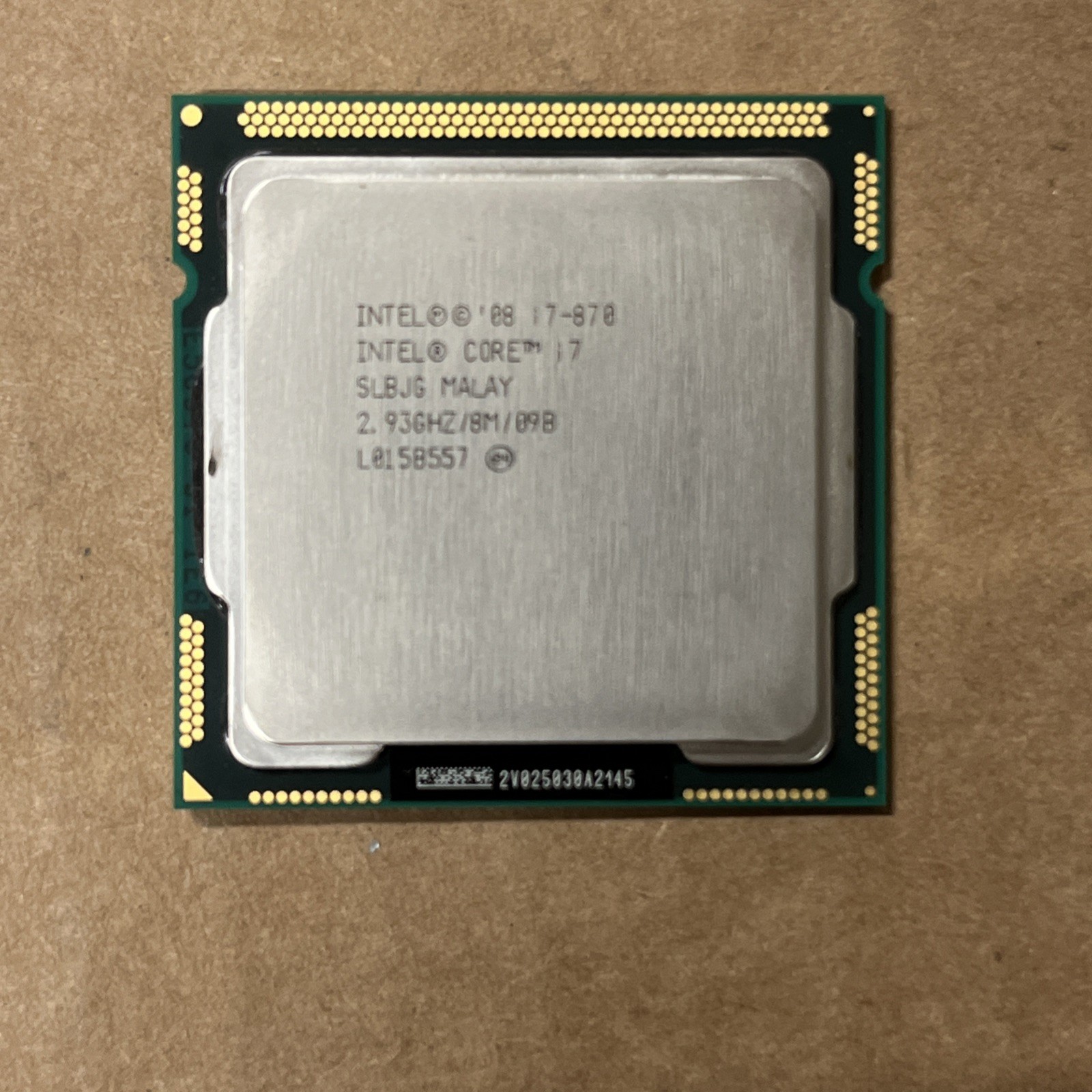 Intel Core i7-870 SLBJG 2.93GHz (Turbo 3.60GHz) 8M 4-Core LGA-1156 Desktop CPU
