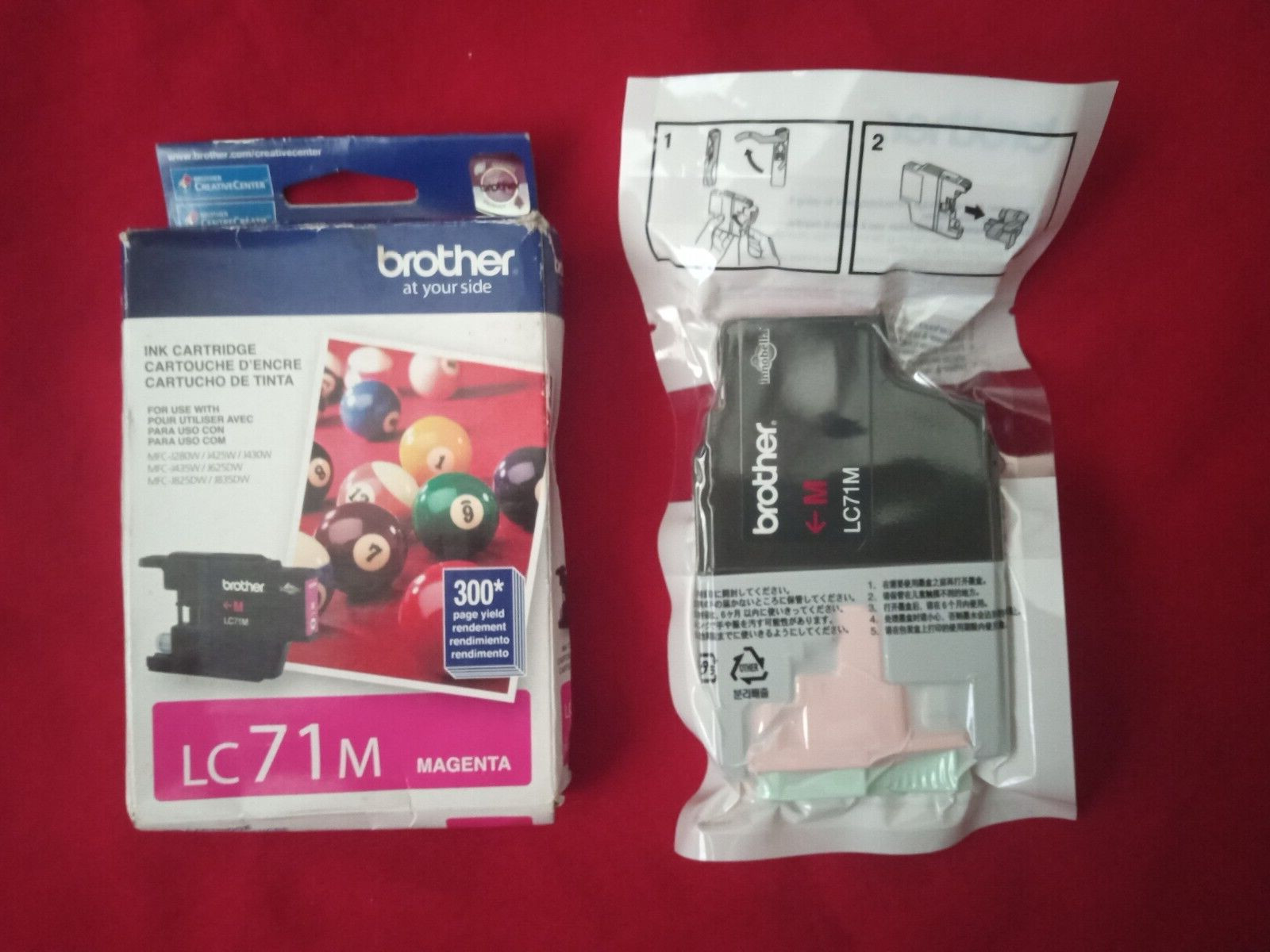 Genuine Brother LC71M Magenta Ink Cartridge EXPIRED 2015 *READ ALL INFO BELOW
