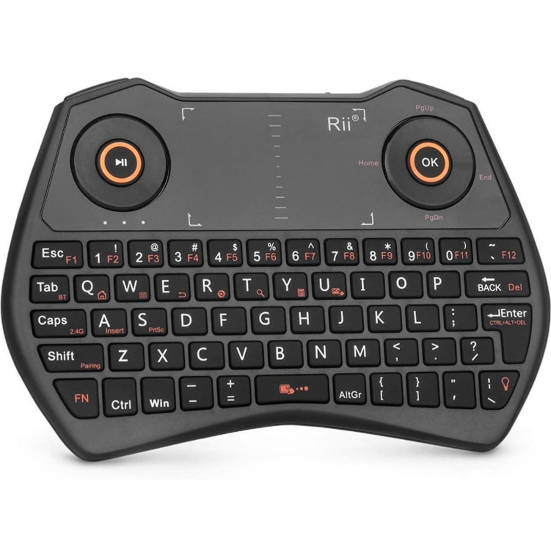 Rii K28 Bluetooth 2.4g Mini Backlit Keyboard Remote Control Touchpad Trackpad