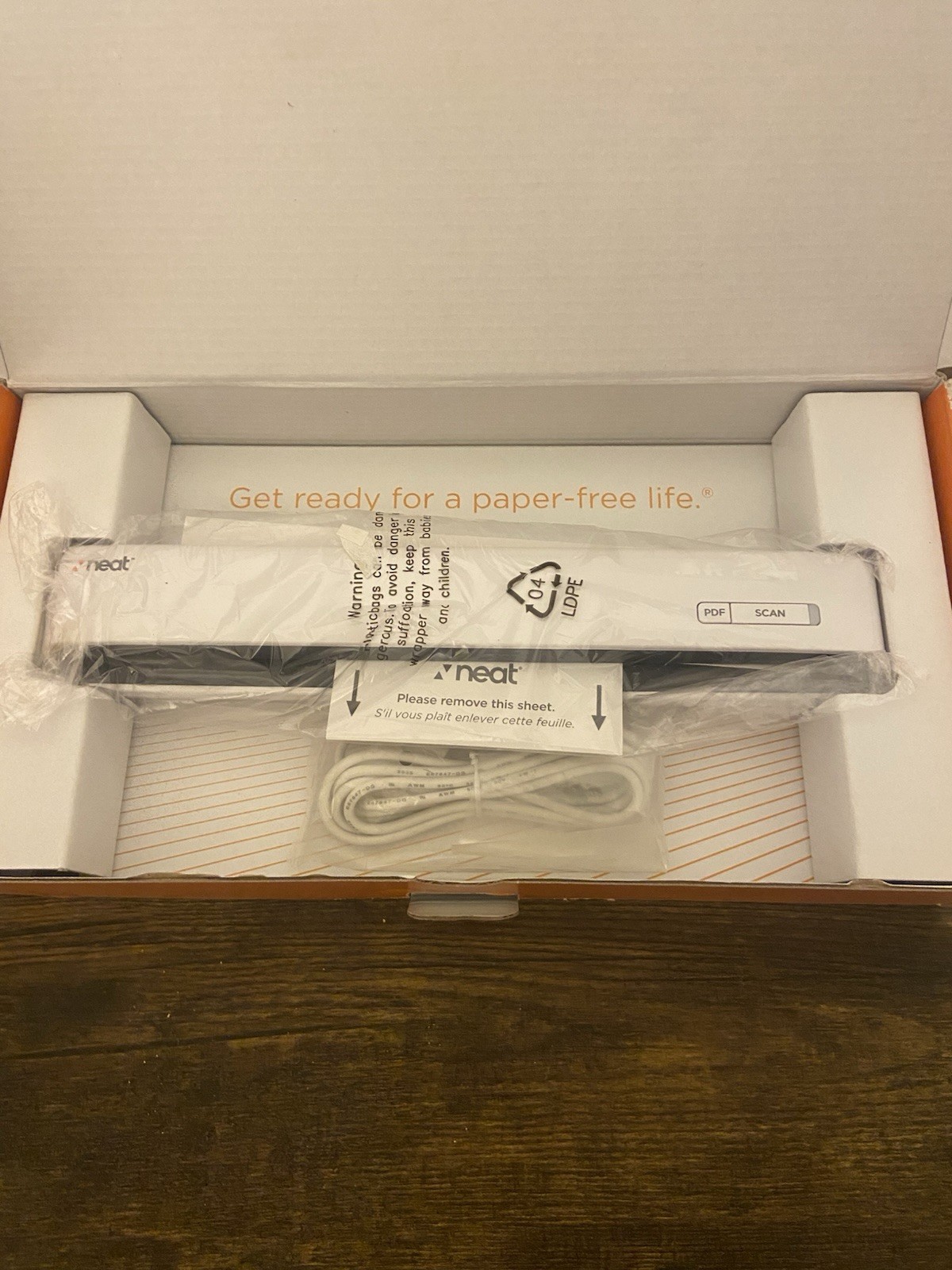 BRAND NEW Neat Receipts Mobile Scanner + Digital Filing System Open Box No Disc
