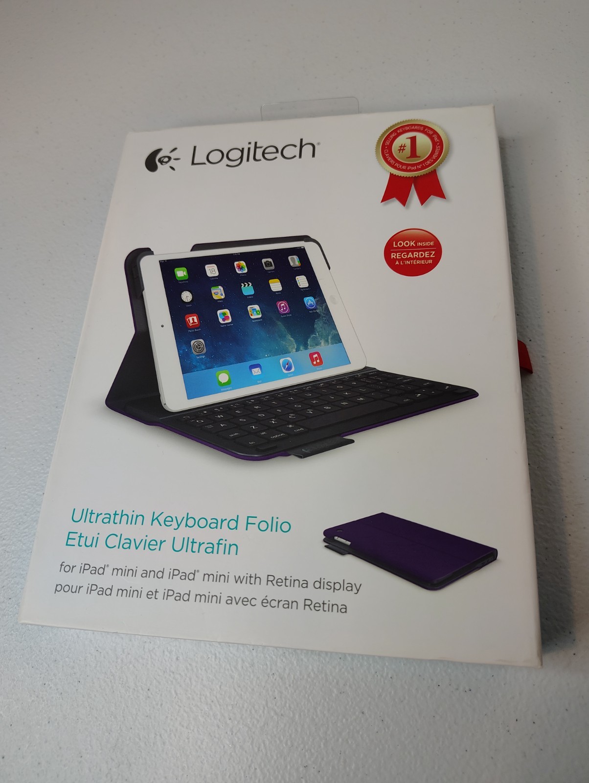 Logitech Ultrathin Keyboard Folio for iPad Mini Purple Case