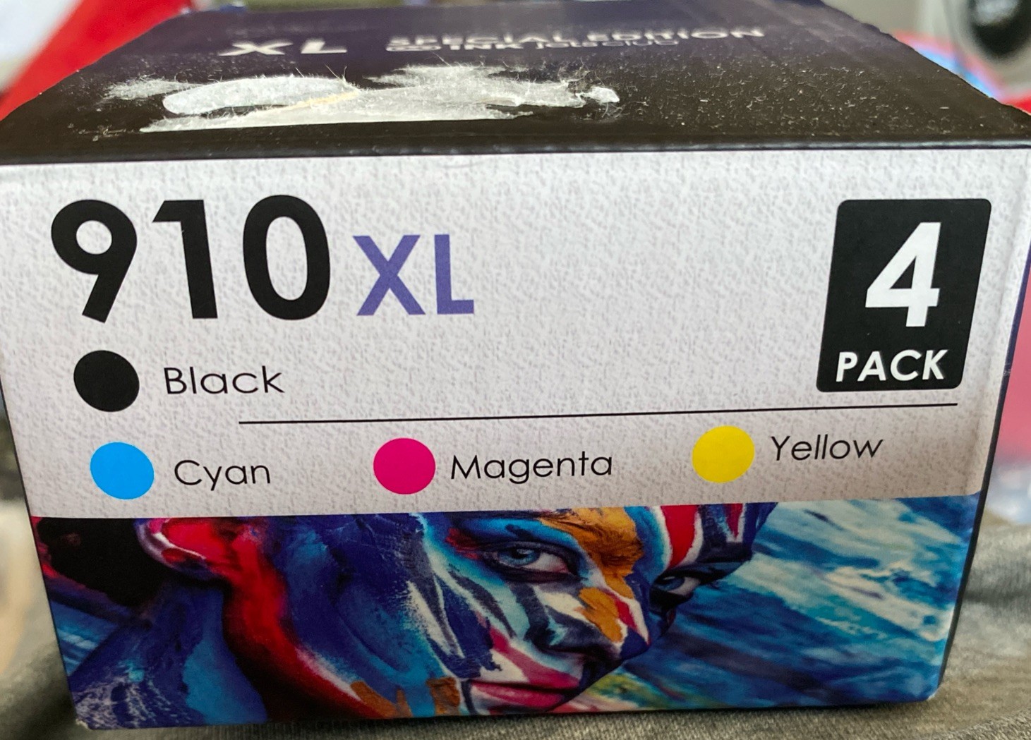 Ink Jets Club 910XL Compatible Ink Cartridge 4-Pack for HP Black Cyan Yellow