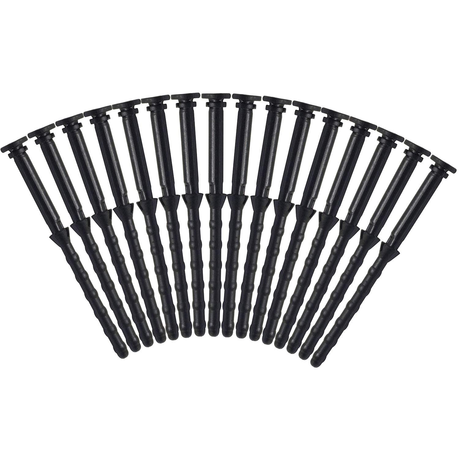 16PCS Black Rubber PC CPU/Case Fan Mounting Screws Vibration Reducing Anti No...