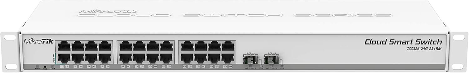 Mikrotik CSS326-24G-2S+RM Managed Gigabit Ethernet (10/100/1000) white 