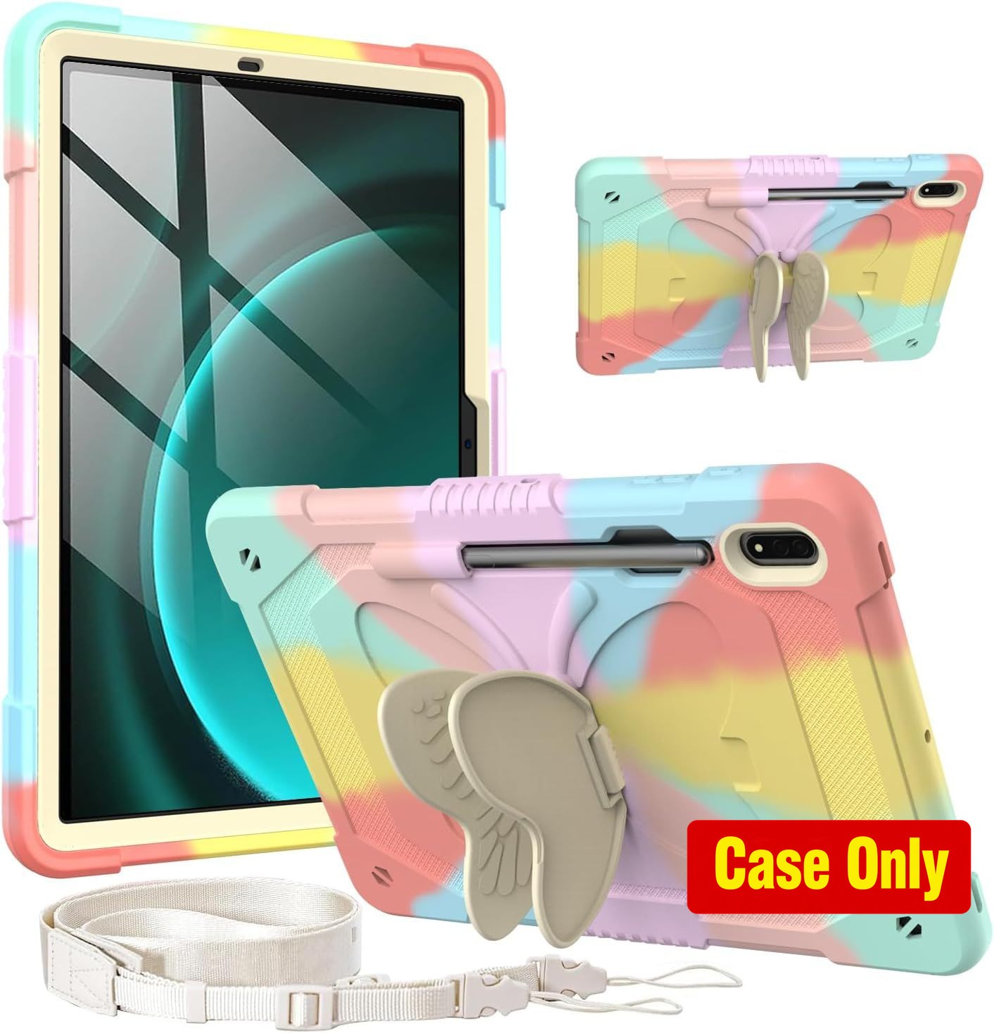 Protective Cover for Galaxy Tab S10 Lite 10.9'', Heavy Duty with Stand, Pink