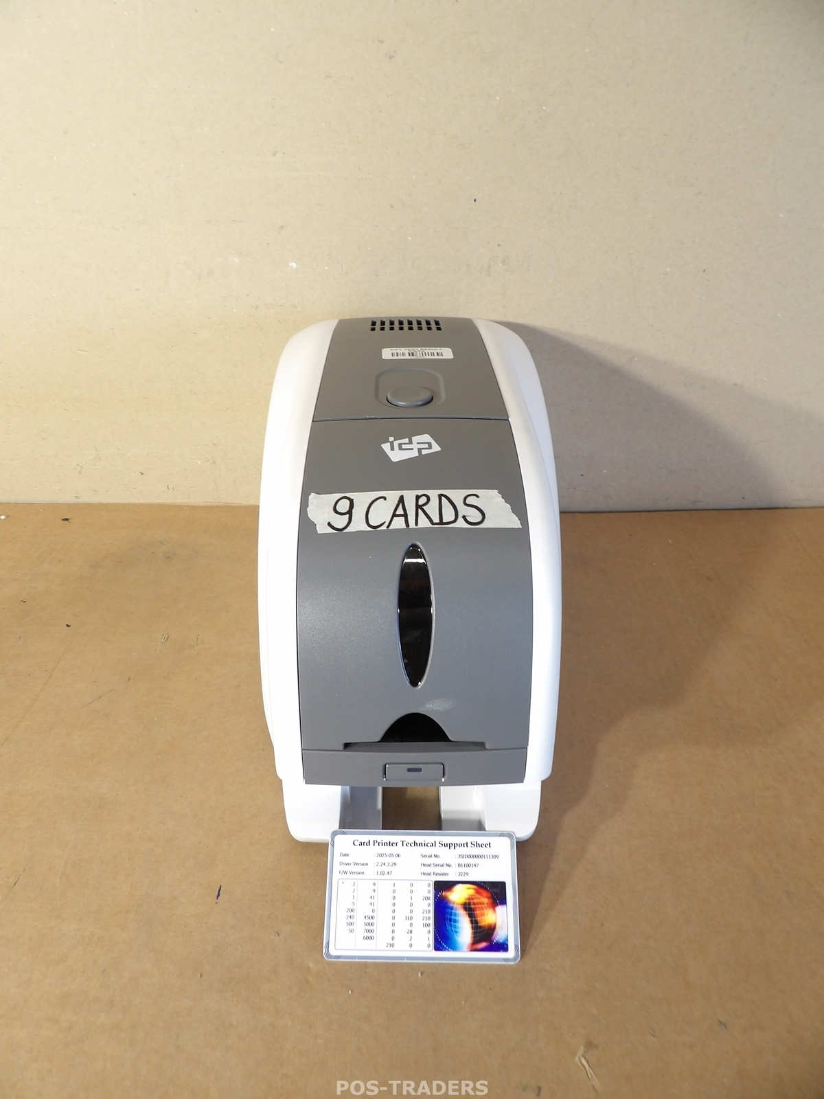 IDP SMART-31S ID Color Card Printer USB - 9 CARDS - TESTED OK - INCL RIBBON
