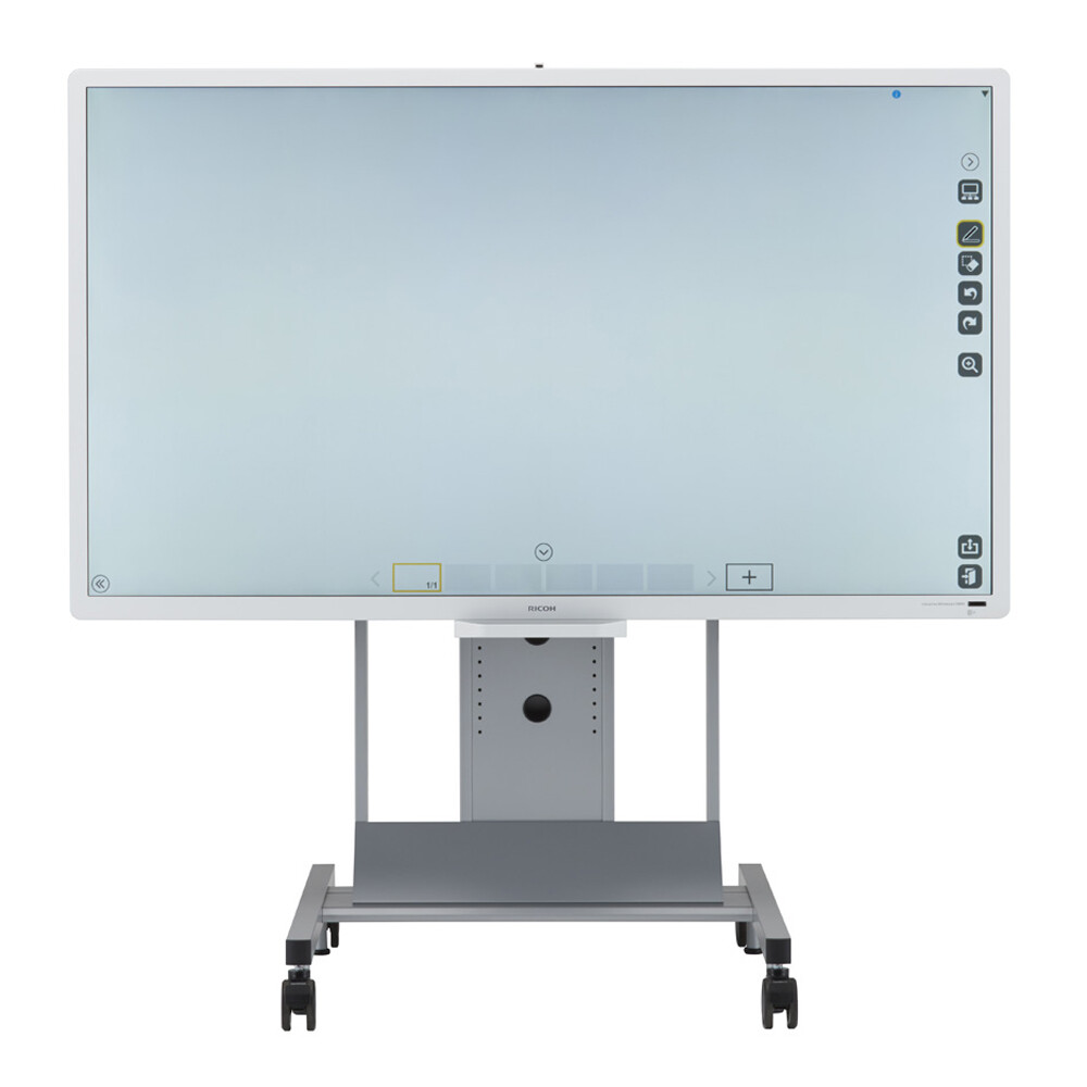 Ricoh D8400 84" Interactive Touchscreen Whiteboard with Stand