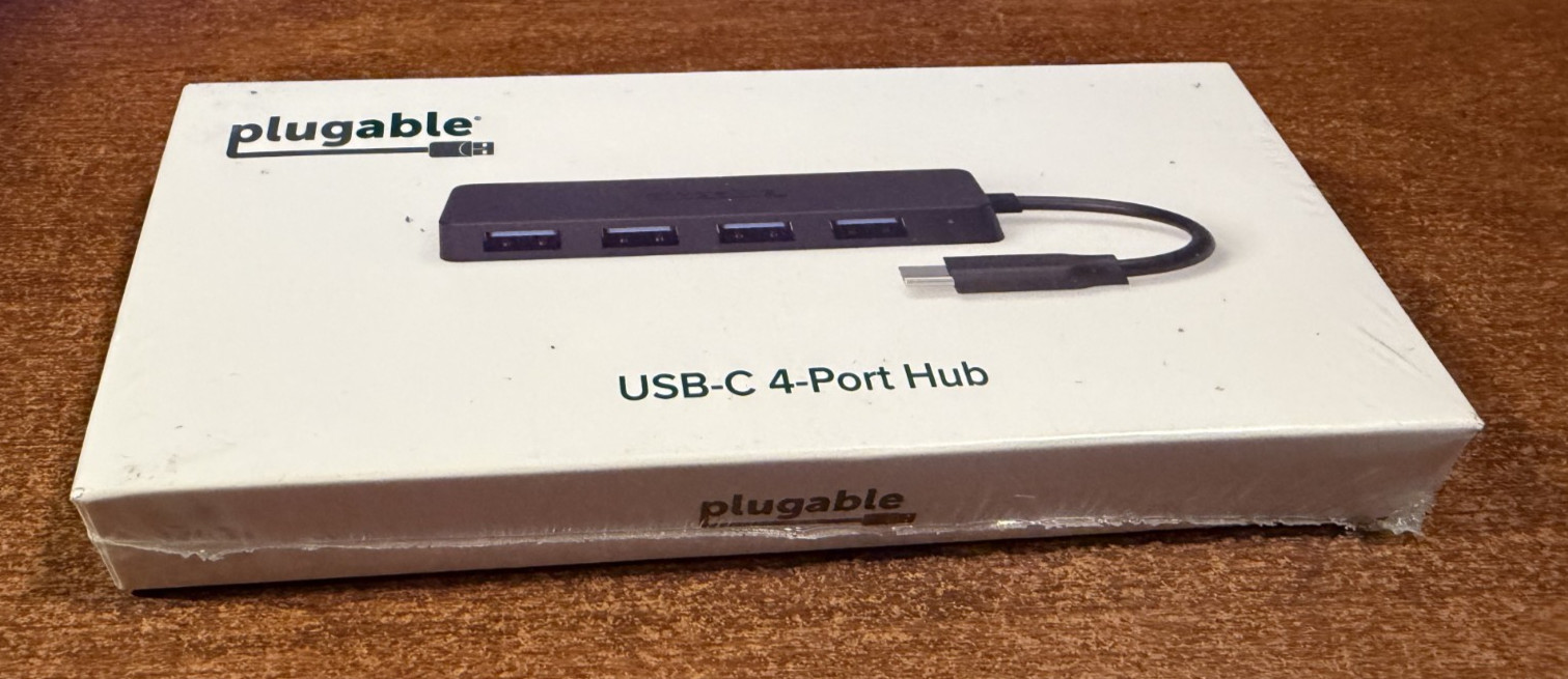 Plugable USB C to USB Adapter Hub, 4 Port USB 3.0 Hub, USB Splitter for Lapto...