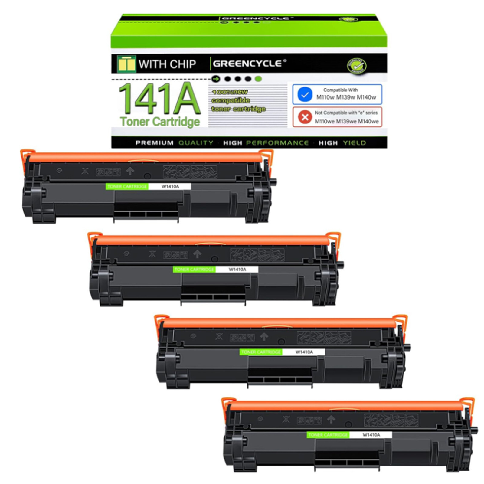 GREENCYCLE Compatible for HP W140A Toner Cartridges Lot for LaserJet MFP M139w