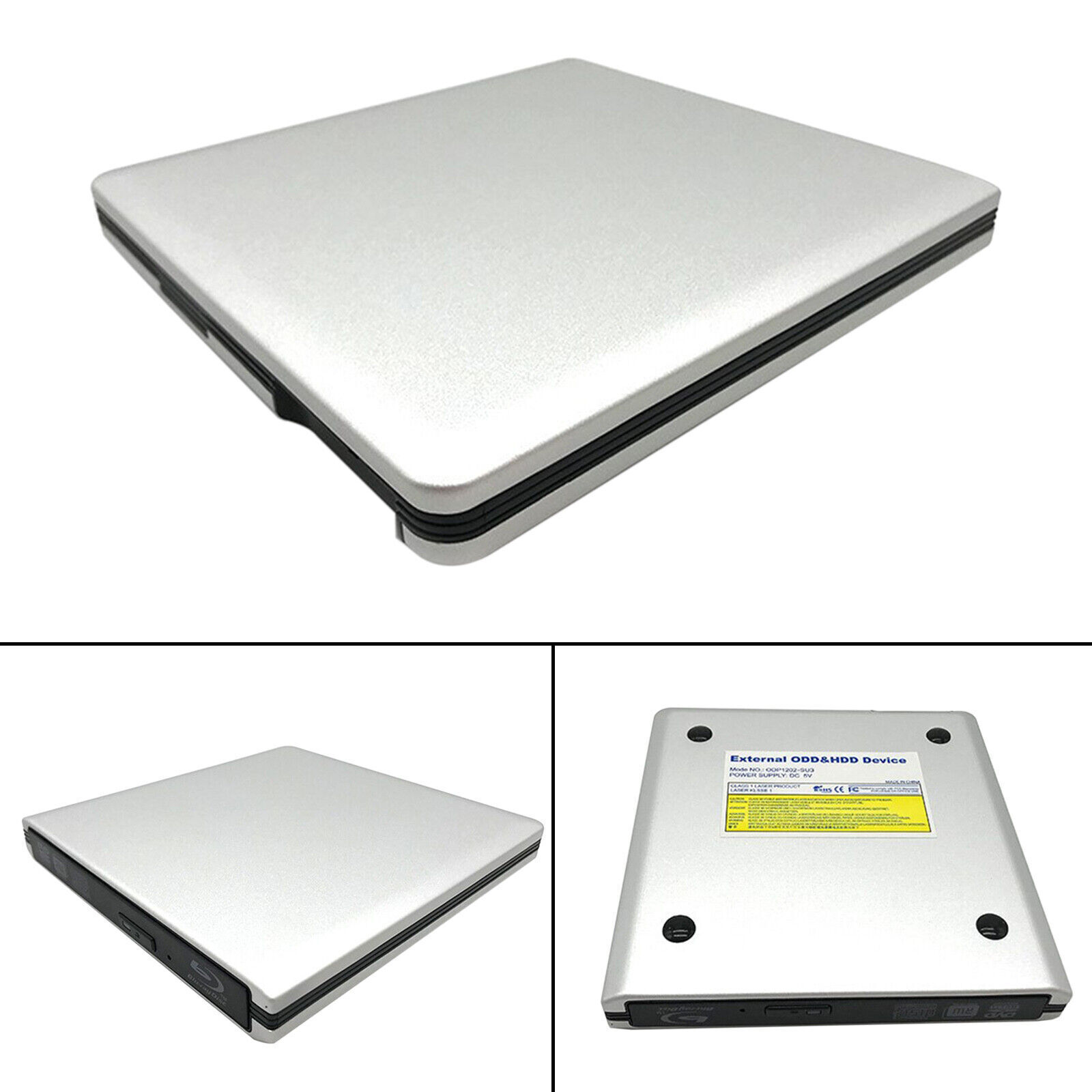 6X Burner External BD-R BD DVD CD RW Disc Writer Laptop Movie Player YU A B9