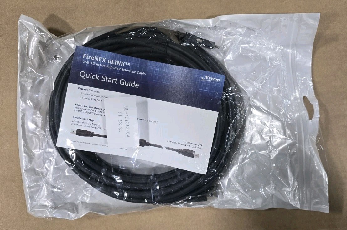 Newnex Active USB 3.2 Extension Cable Dual Screw Lock UL-A01C12-8