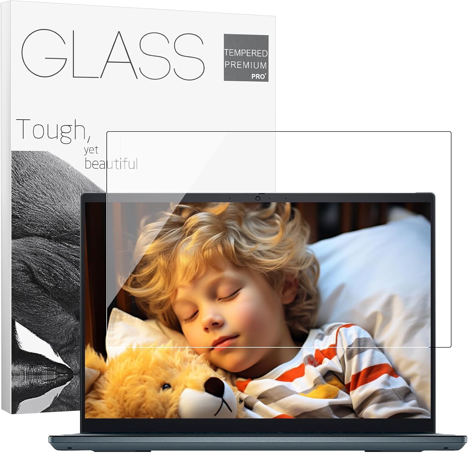 15.6inch Laptop Screen Protector, Tempered Glass Protector for 16:9 Laptop, 9H H