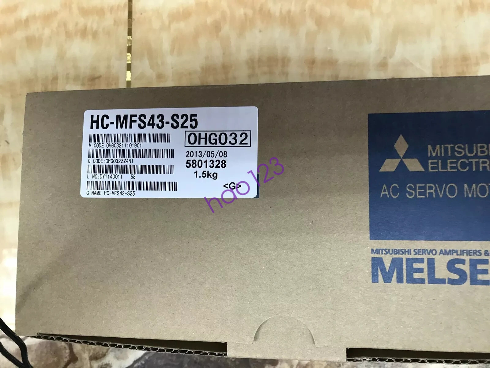 One Mitsubishi HC-MFS43-S25 Ac Servo Motor Expedited Shipping UPS/FedEx NEW