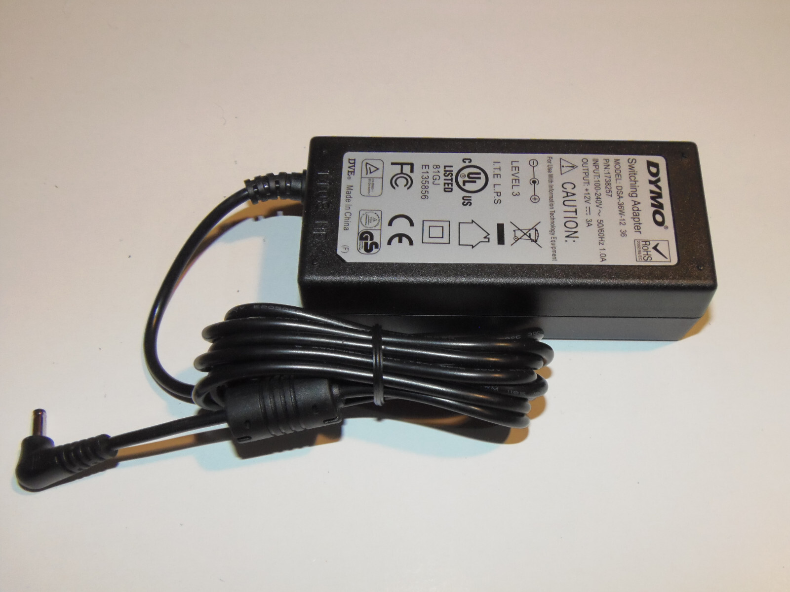 Genuine DYMO DSA-36W-12 36 Output Power Adapter Supply