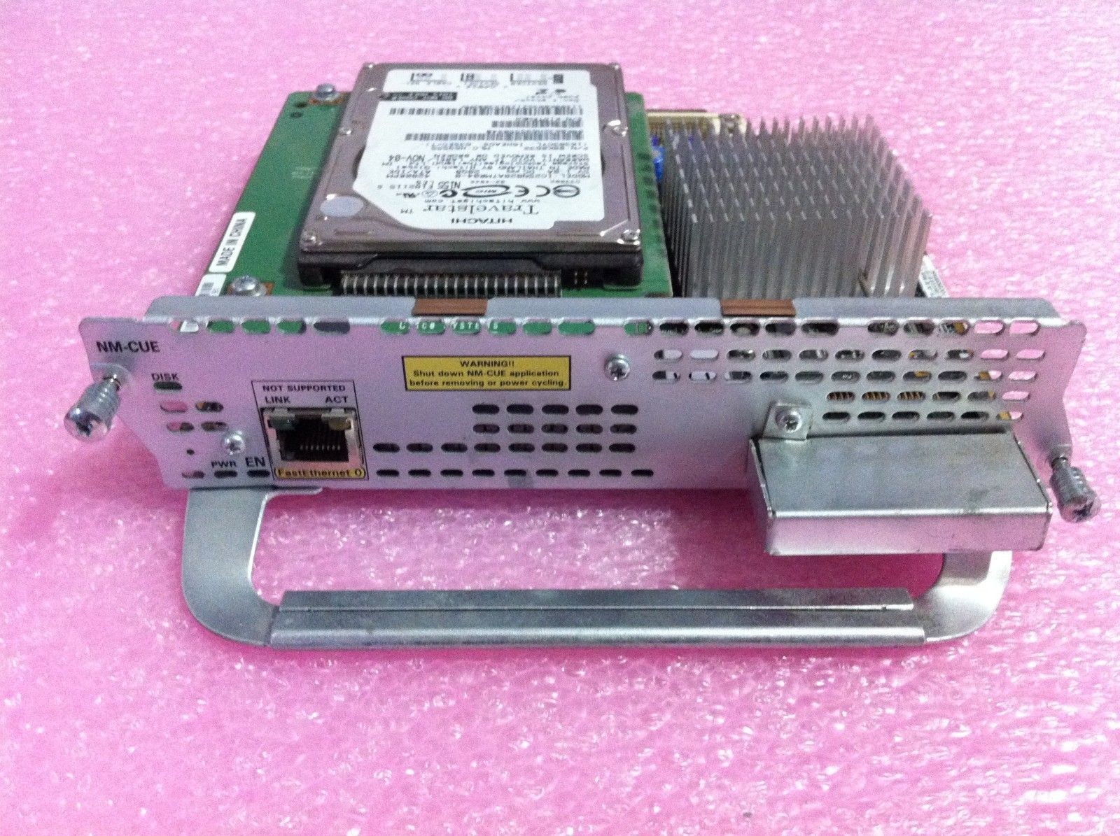 Cisco NM-CUE Module Unity Expres  40GB HD tested CME 100 Mail box Lcns CUE 7.0.3