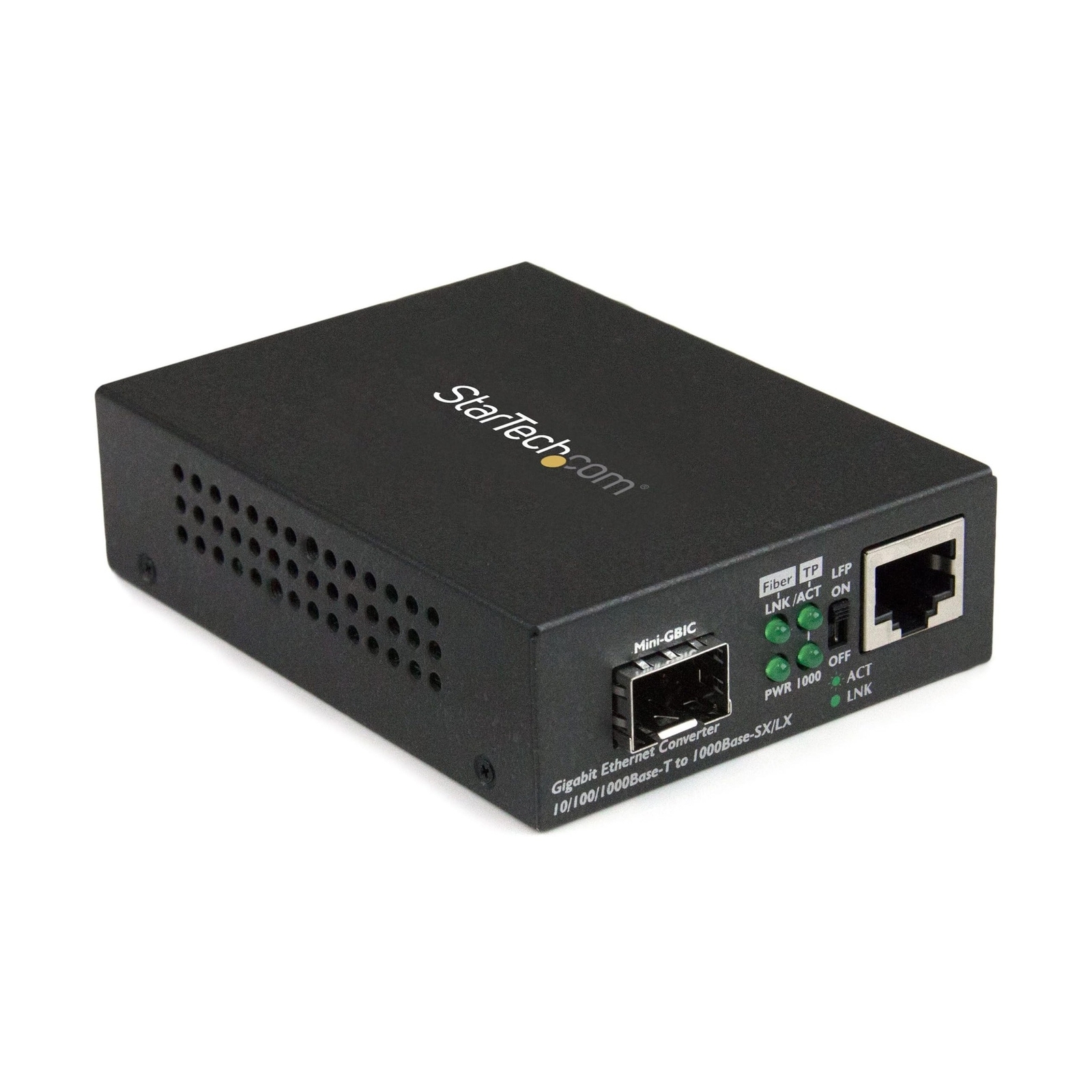 StarTech.com Multimode / Single Mode Fiber Media Converter - Open SFP Slot - ...