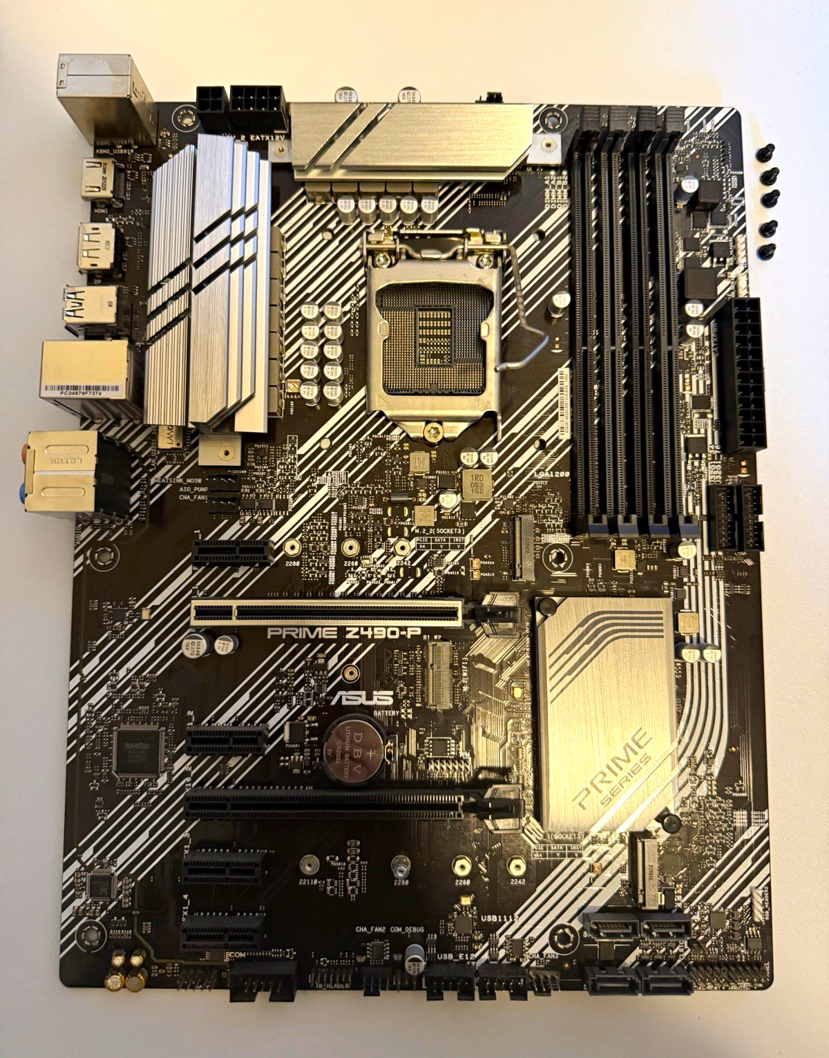 ASUS PRIME Z490-P ATX Intel LGA1200 DDR4 SDRAM 4-DIMM M.2 PCIe HDMI/DP