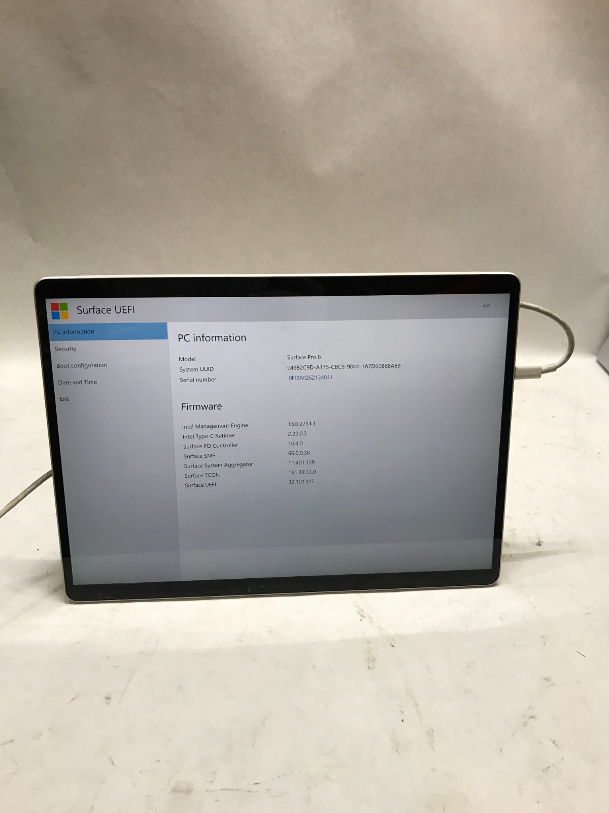 Microsoft Surface Pro 8 1983 Intel Core i3 8GB RAM NO SSD/OS For Parts READ - DW