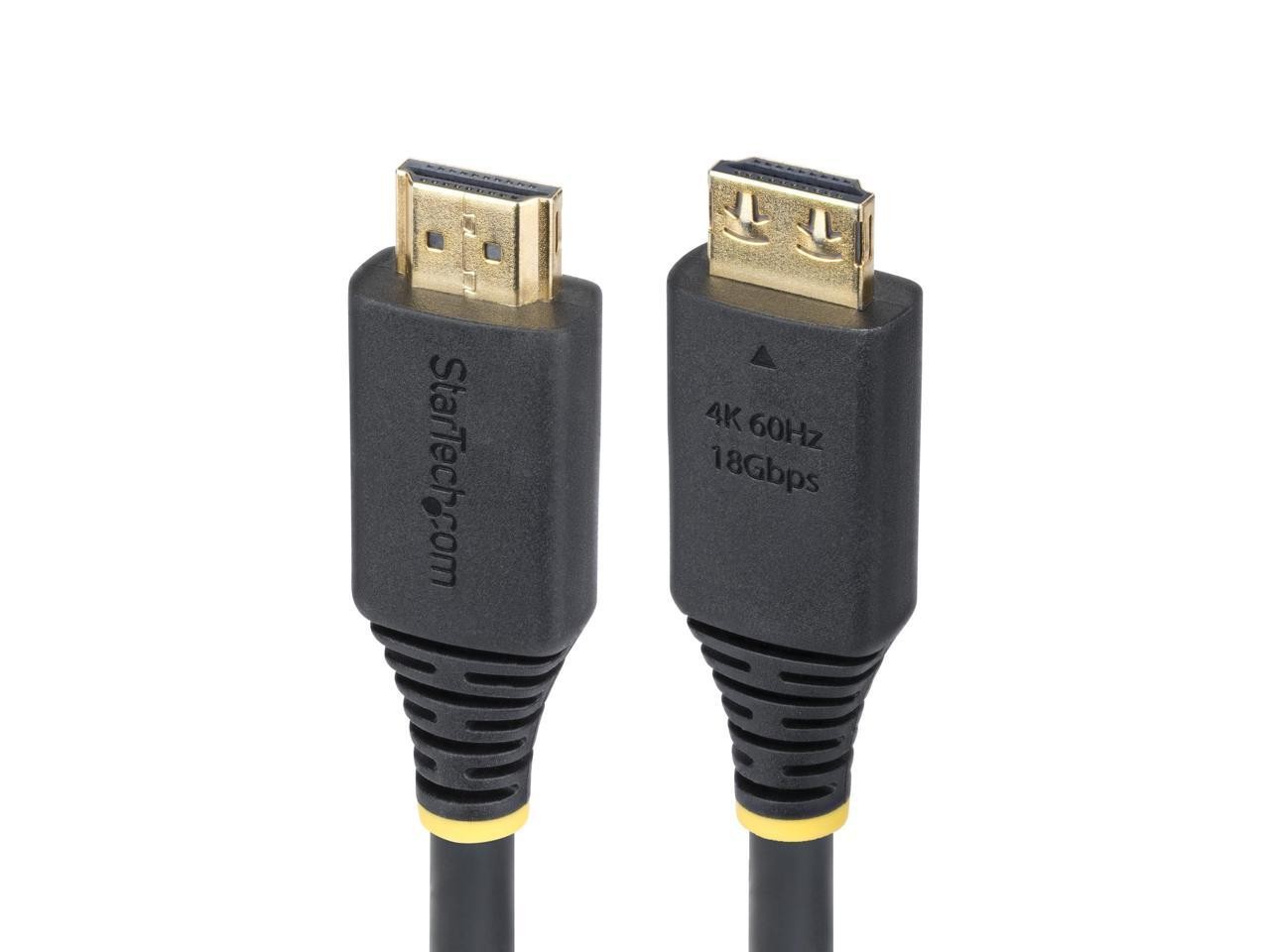 StarTech 3ft (91m) High Speed HDMI Cable with Gripping Connectors, 4K 60Hz/1440p