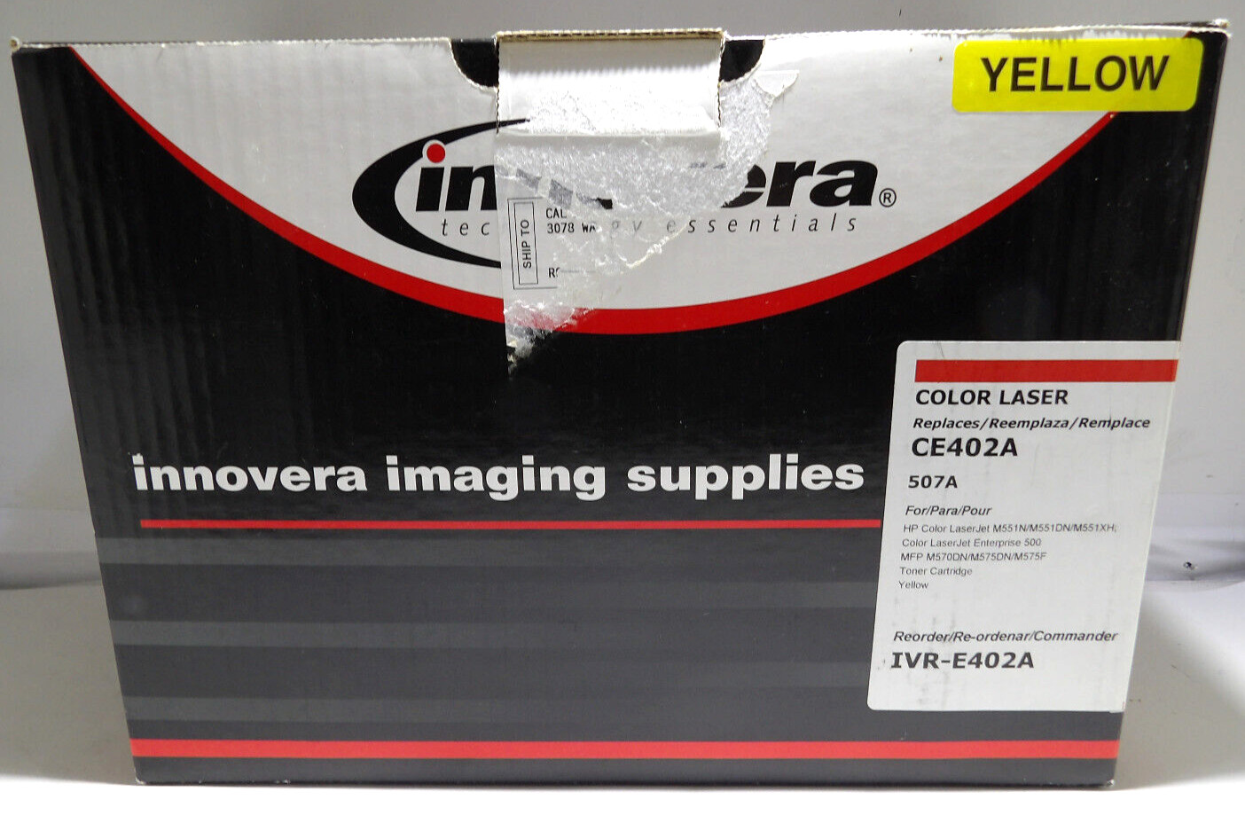 Innovera Reman Yellow Toner Alternative for HP 507A CE402A IVRE402A