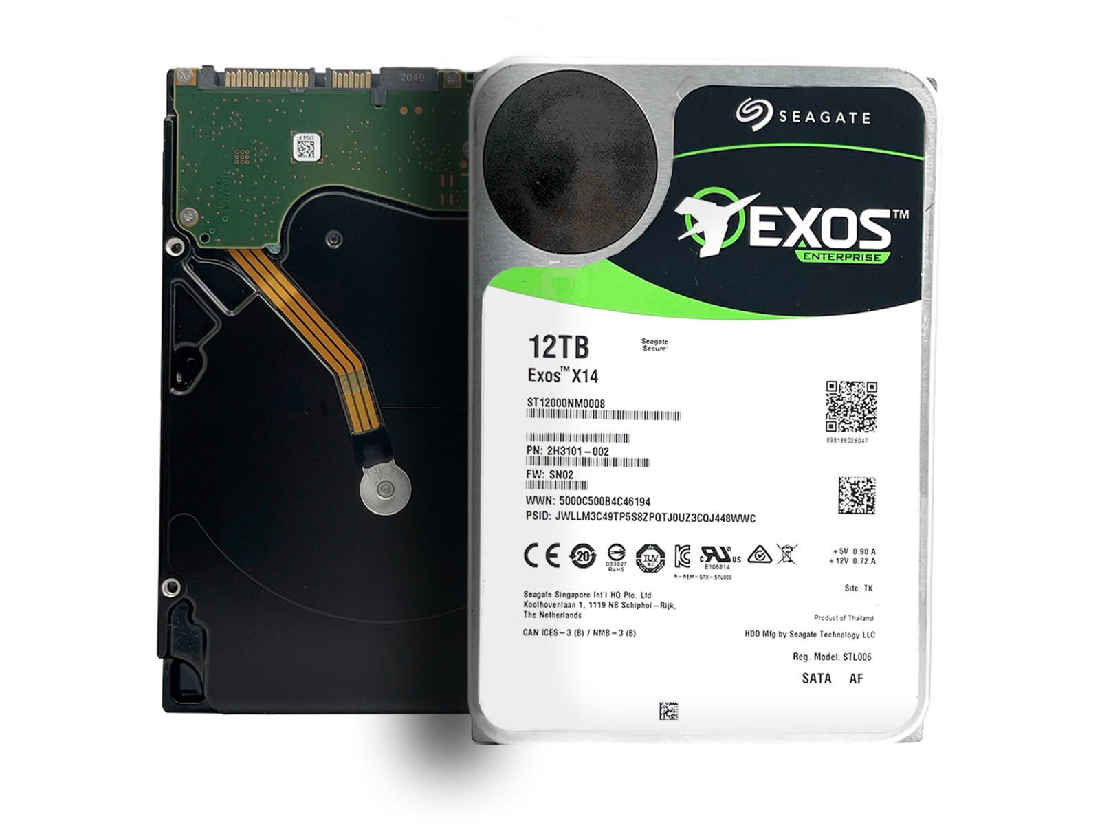 Seagate 12TB ST12000NM0008 7200 RPM SATA 6Gb/s 256MB 3.5 Enterprise Hard Drive