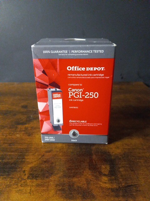 Office Depot Brand (Canon PGI-250)  Black Ink Cartridge