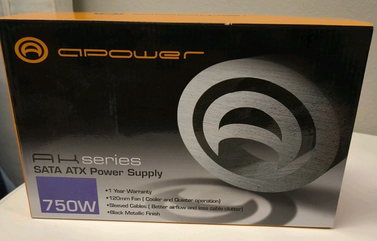 A-Power AK Series 750W Computer Desktop SATA ATX Power Supply *Brand New*